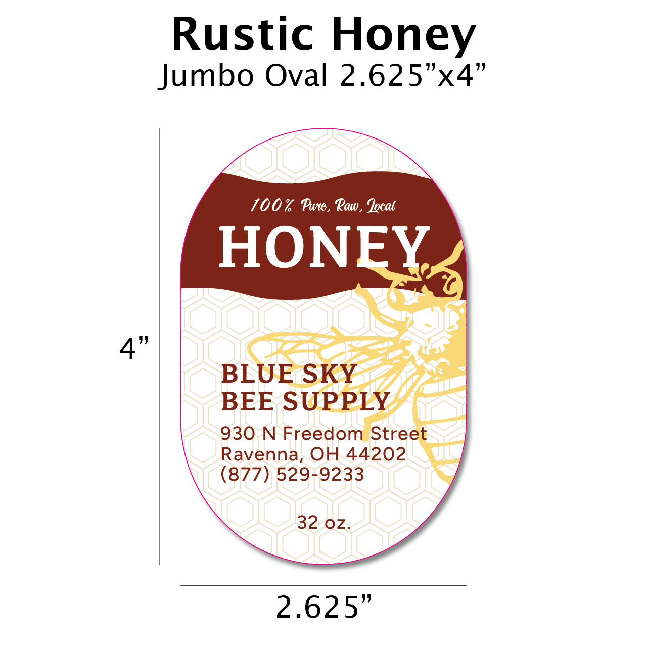 Rustic Honey - Customizable Label Design