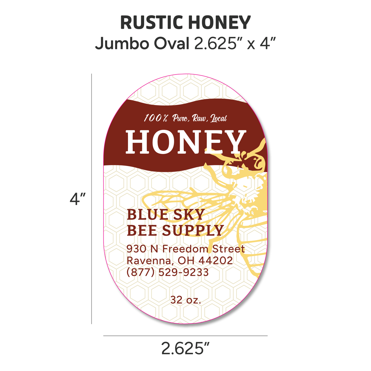 Rustic Honey - Customizable Label Design