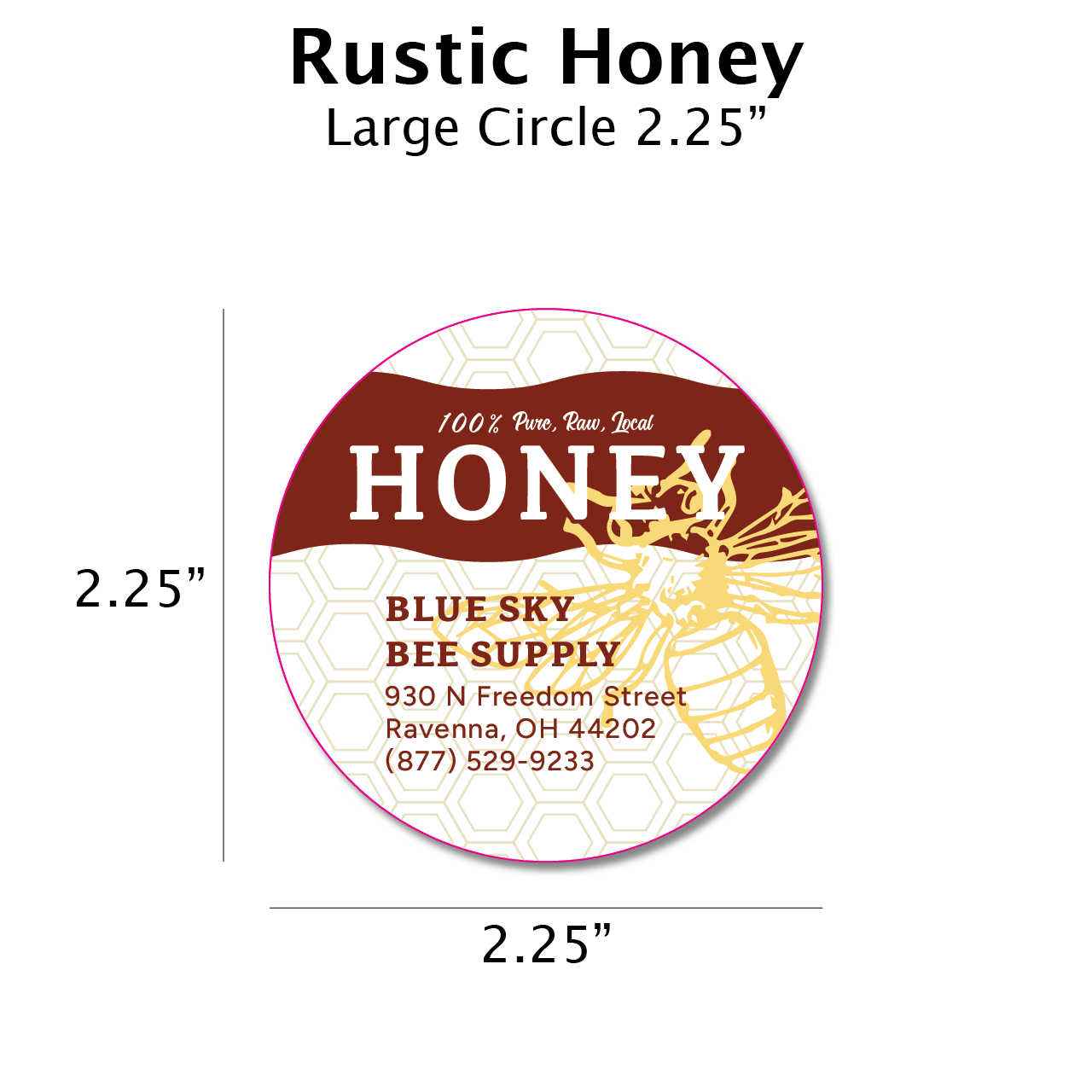 Rustic Honey - Customizable Label Design