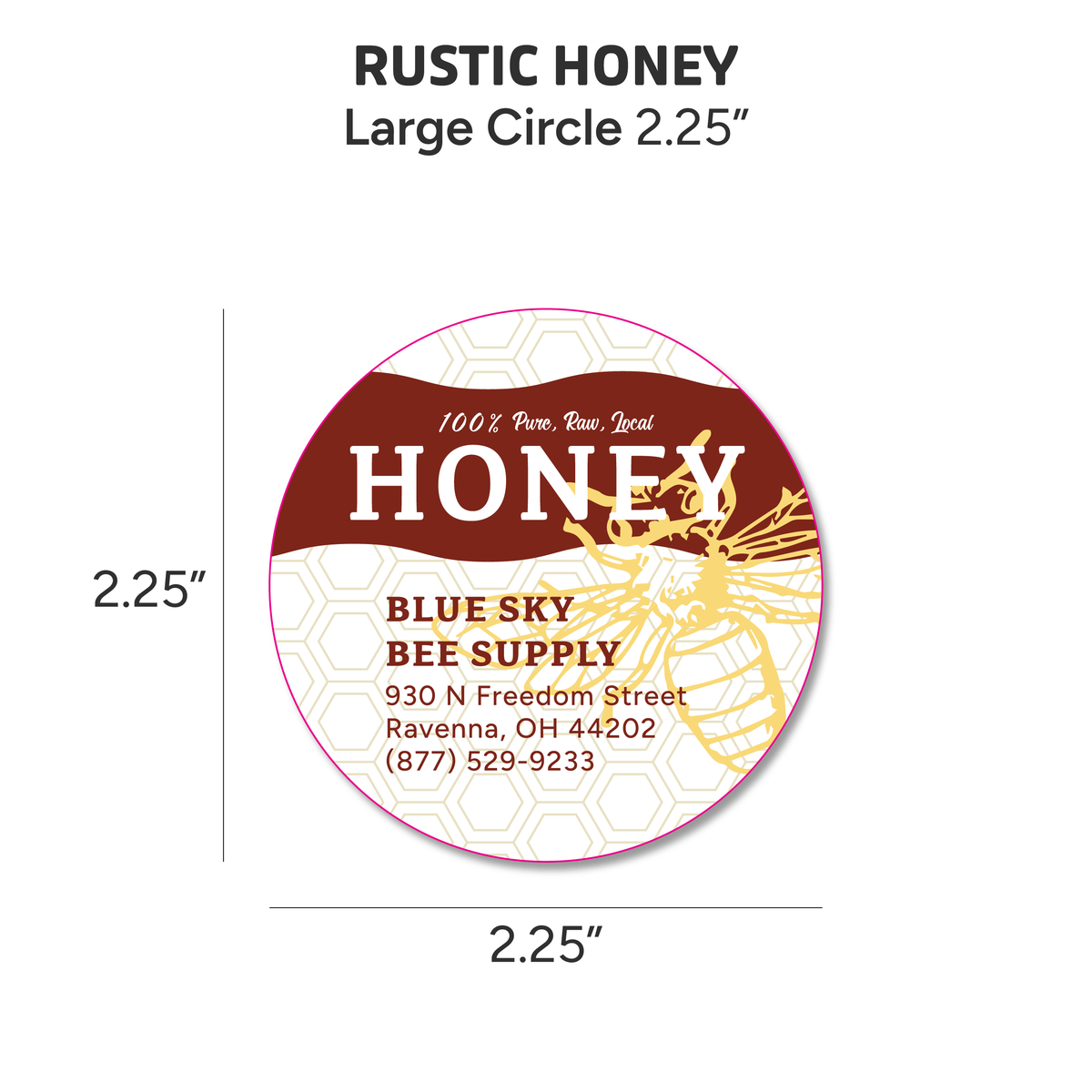 Rustic Honey - Customizable Label Design
