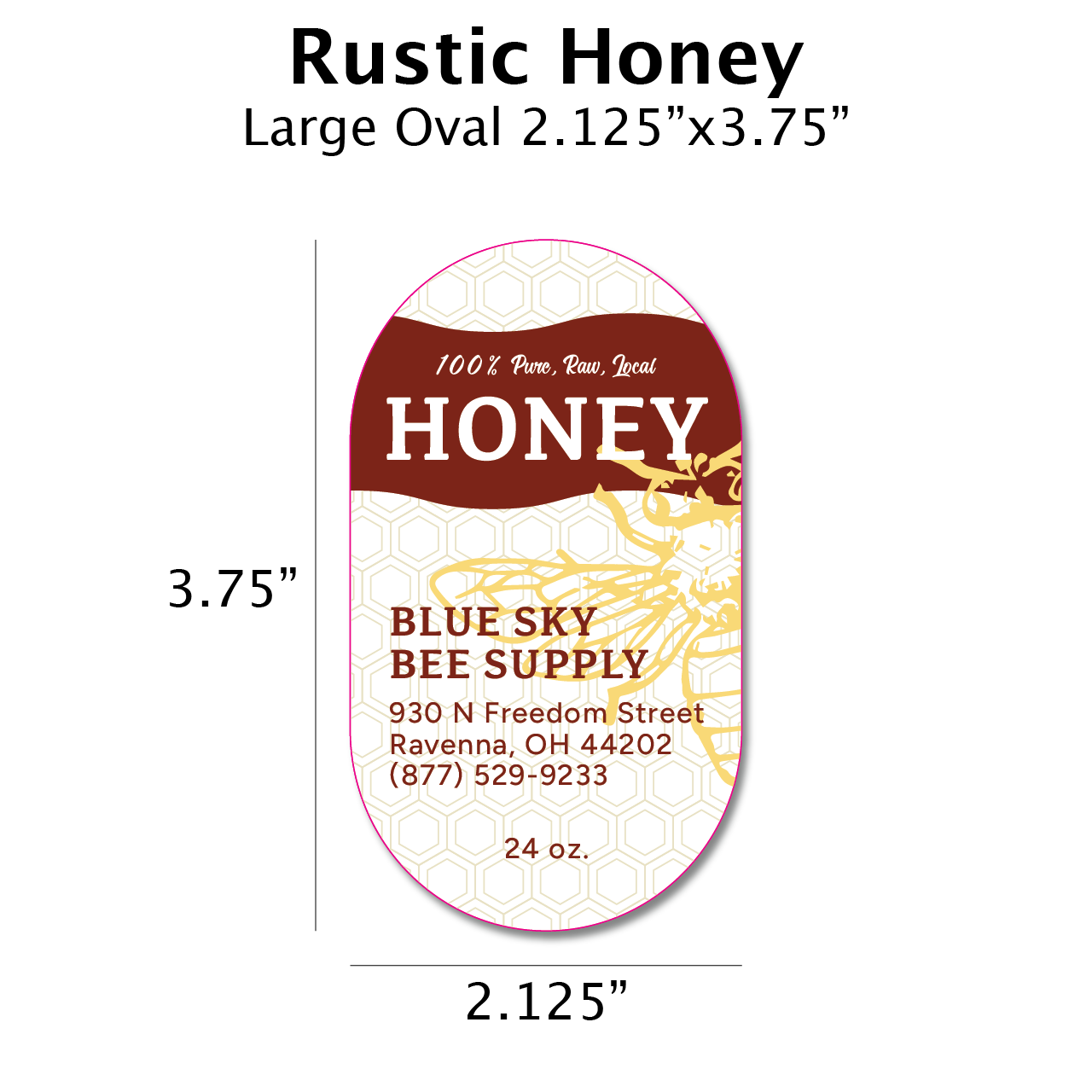 Rustic Honey - Customizable Label Design