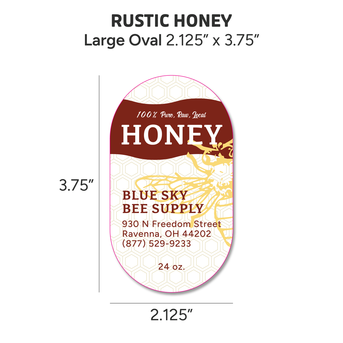 Rustic Honey - Customizable Label Design