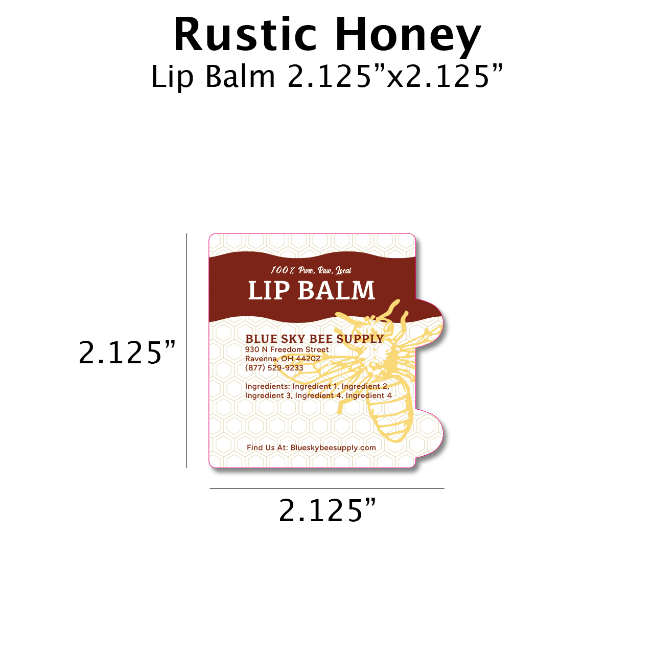 Rustic Honey - Customizable Label Design
