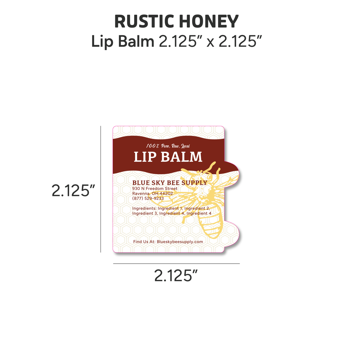 Rustic Honey - Customizable Label Design