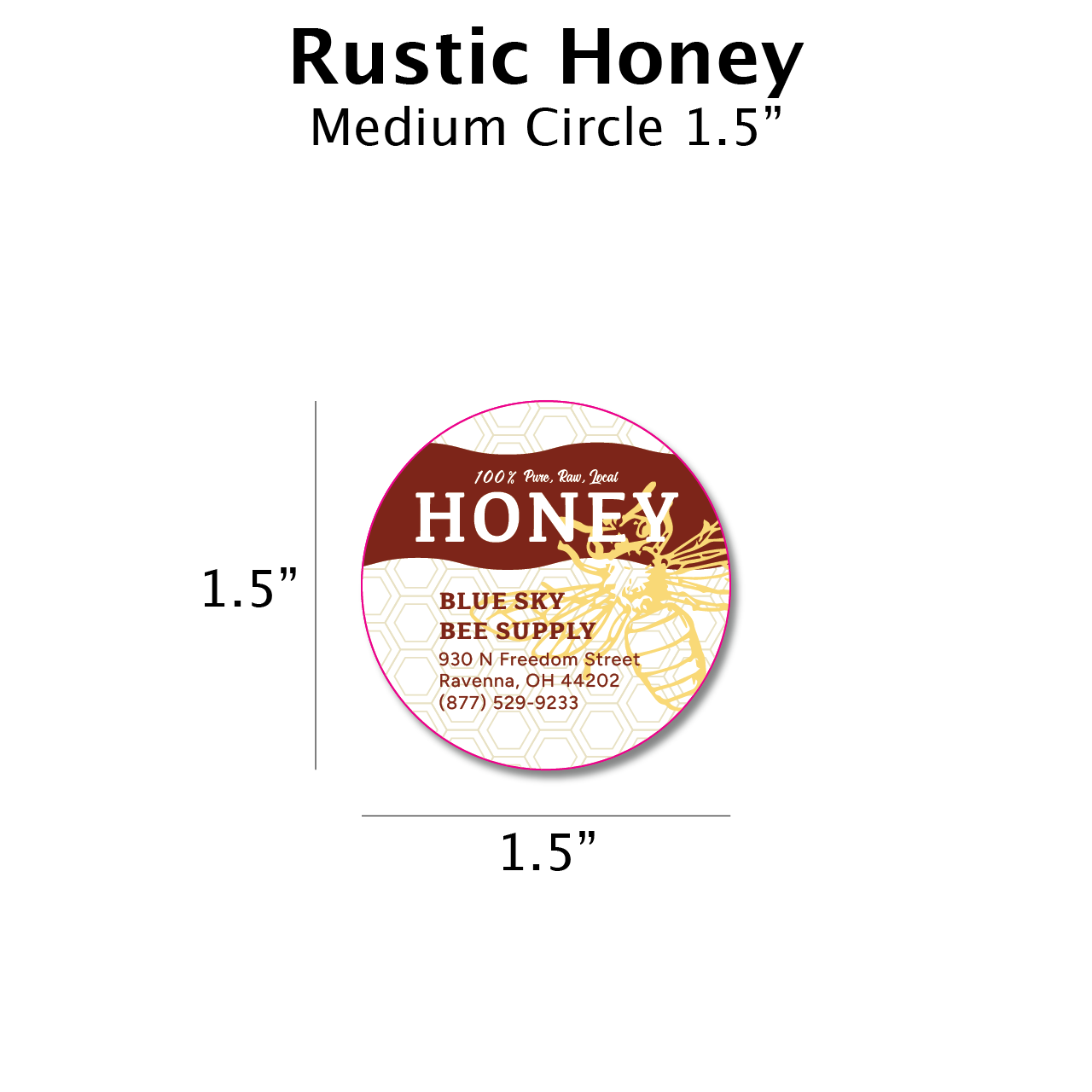 Rustic Honey - Customizable Label Design