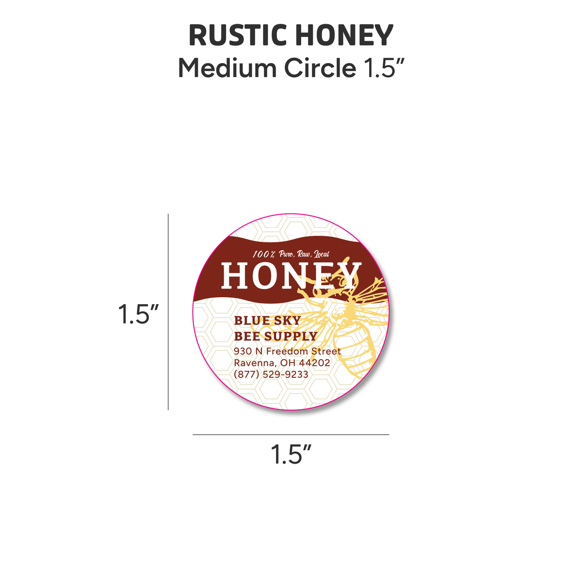 Rustic Honey - Customizable Label Design
