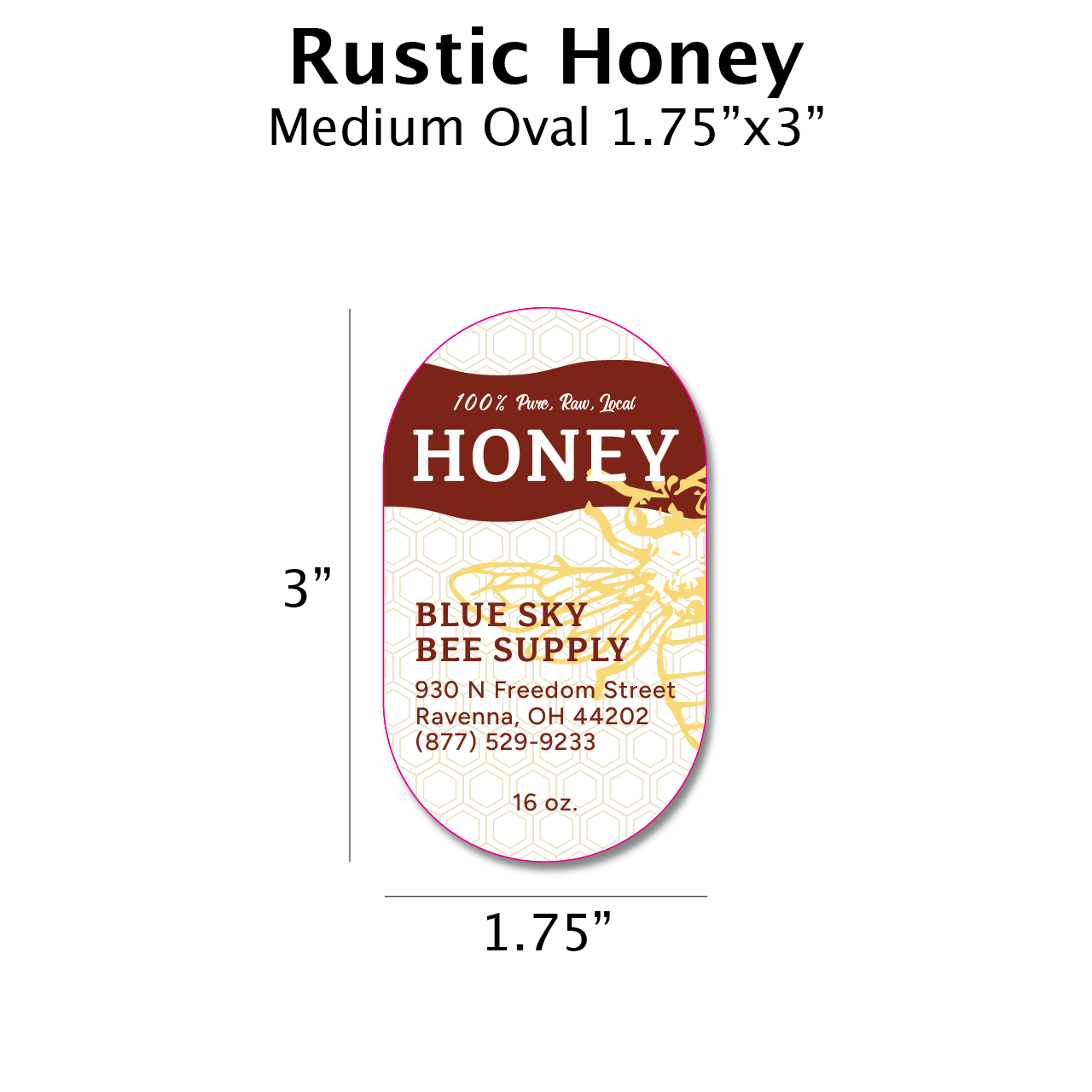 Rustic Honey - Customizable Label Design