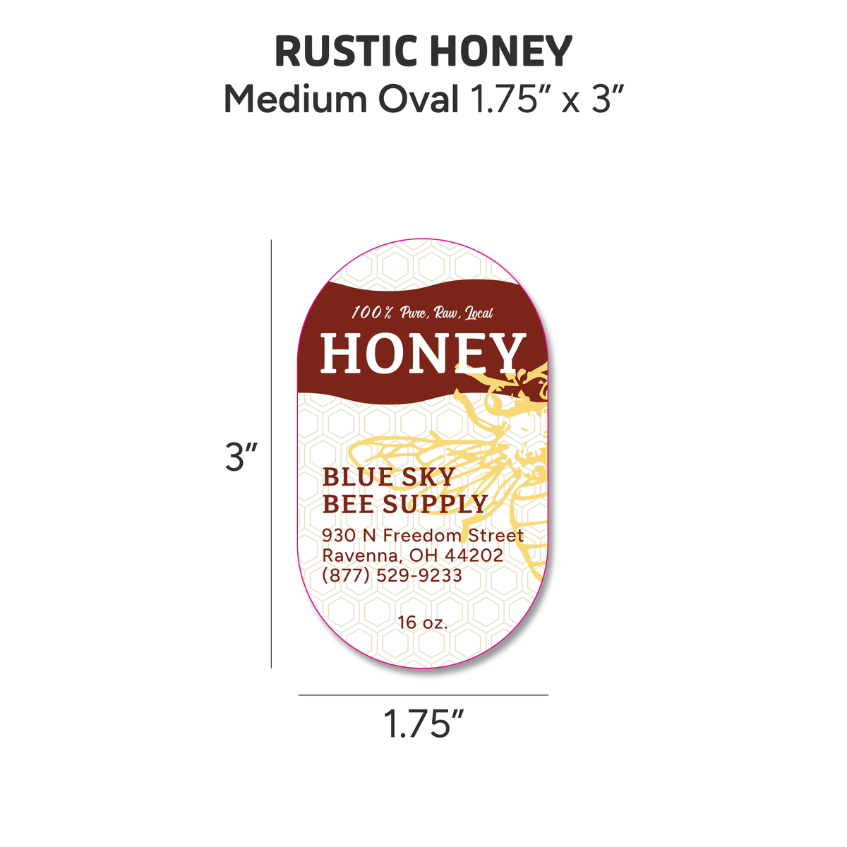 Rustic Honey - Customizable Label Design