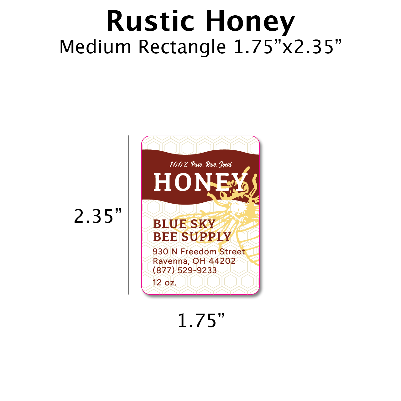 Rustic Honey - Customizable Label Design
