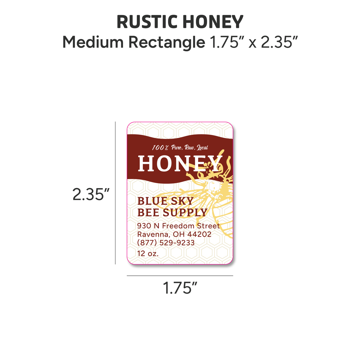 Rustic Honey - Customizable Label Design