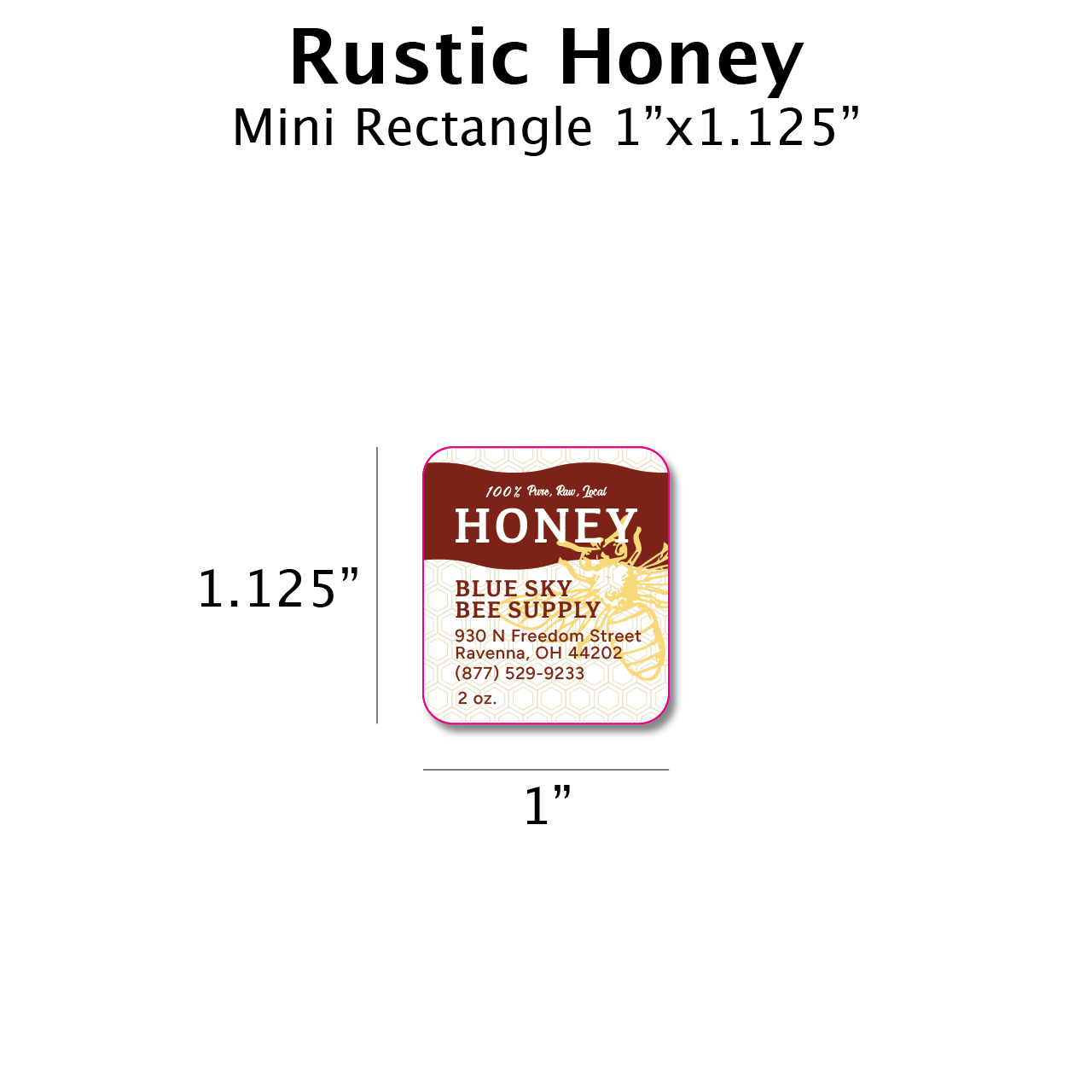 Rustic Honey - Customizable Label Design