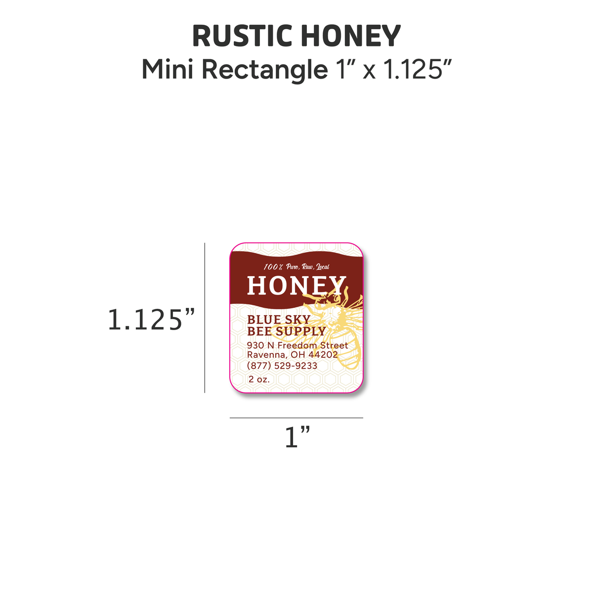 Rustic Honey - Customizable Label Design