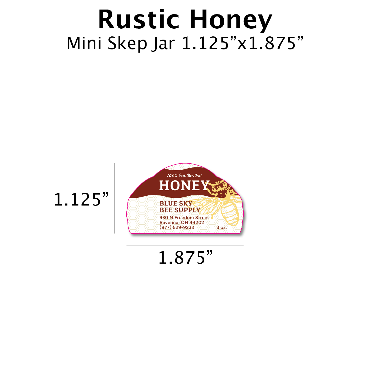 Rustic Honey - Customizable Label Design
