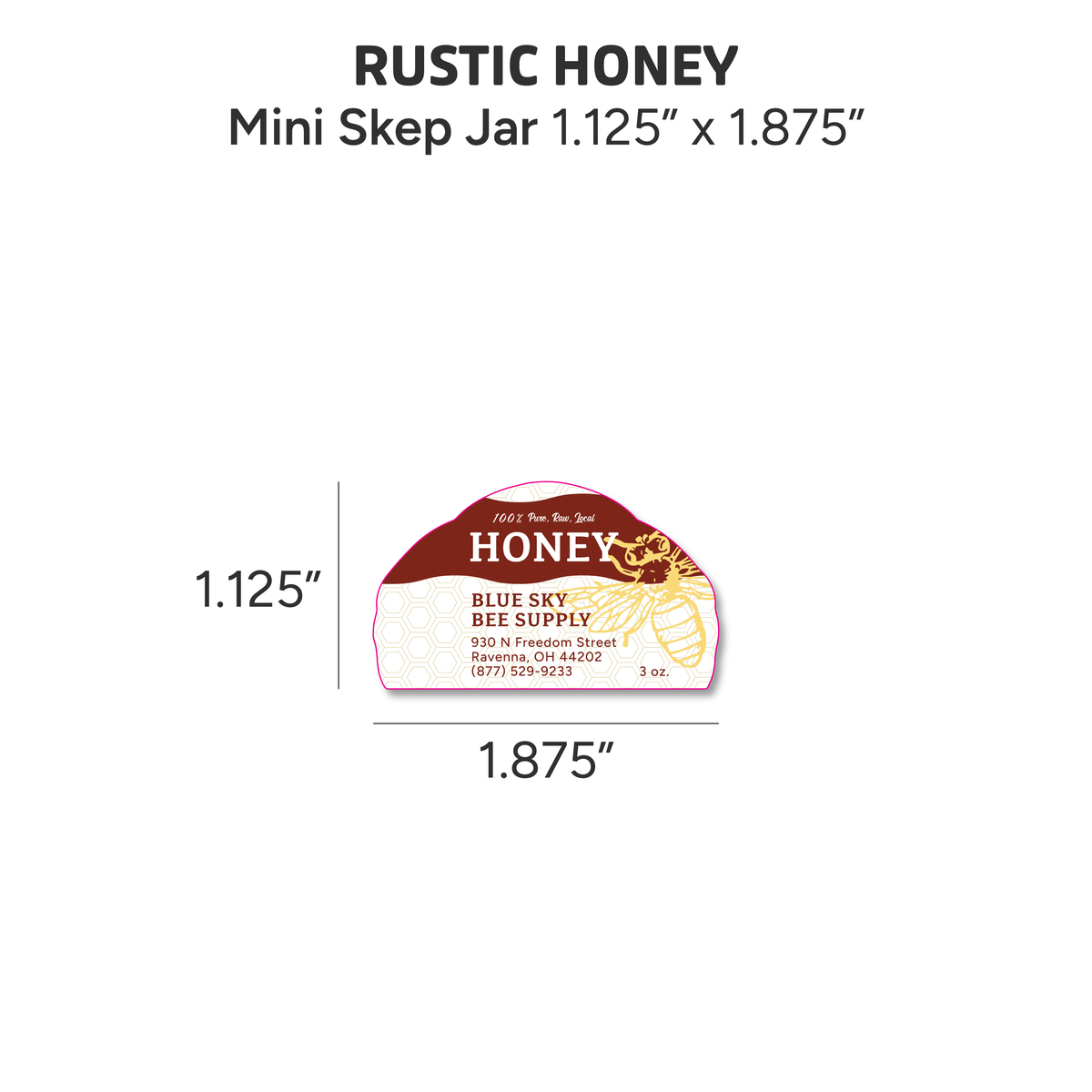 Rustic Honey - Customizable Label Design