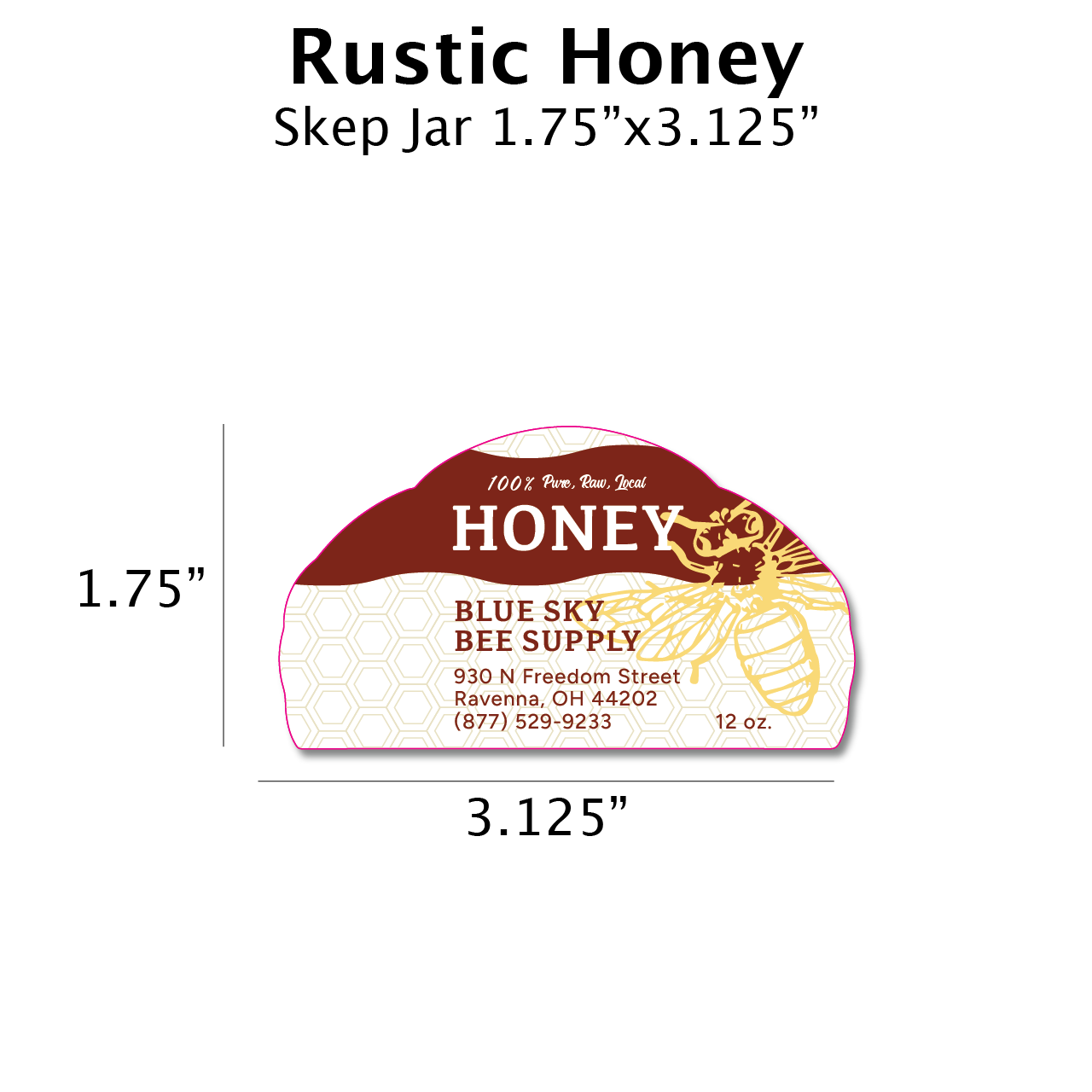 Rustic Honey - Customizable Label Design