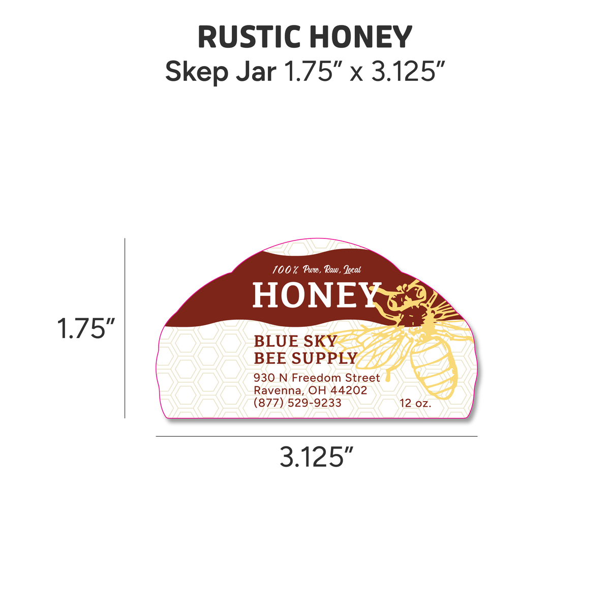 Rustic Honey - Customizable Label Design