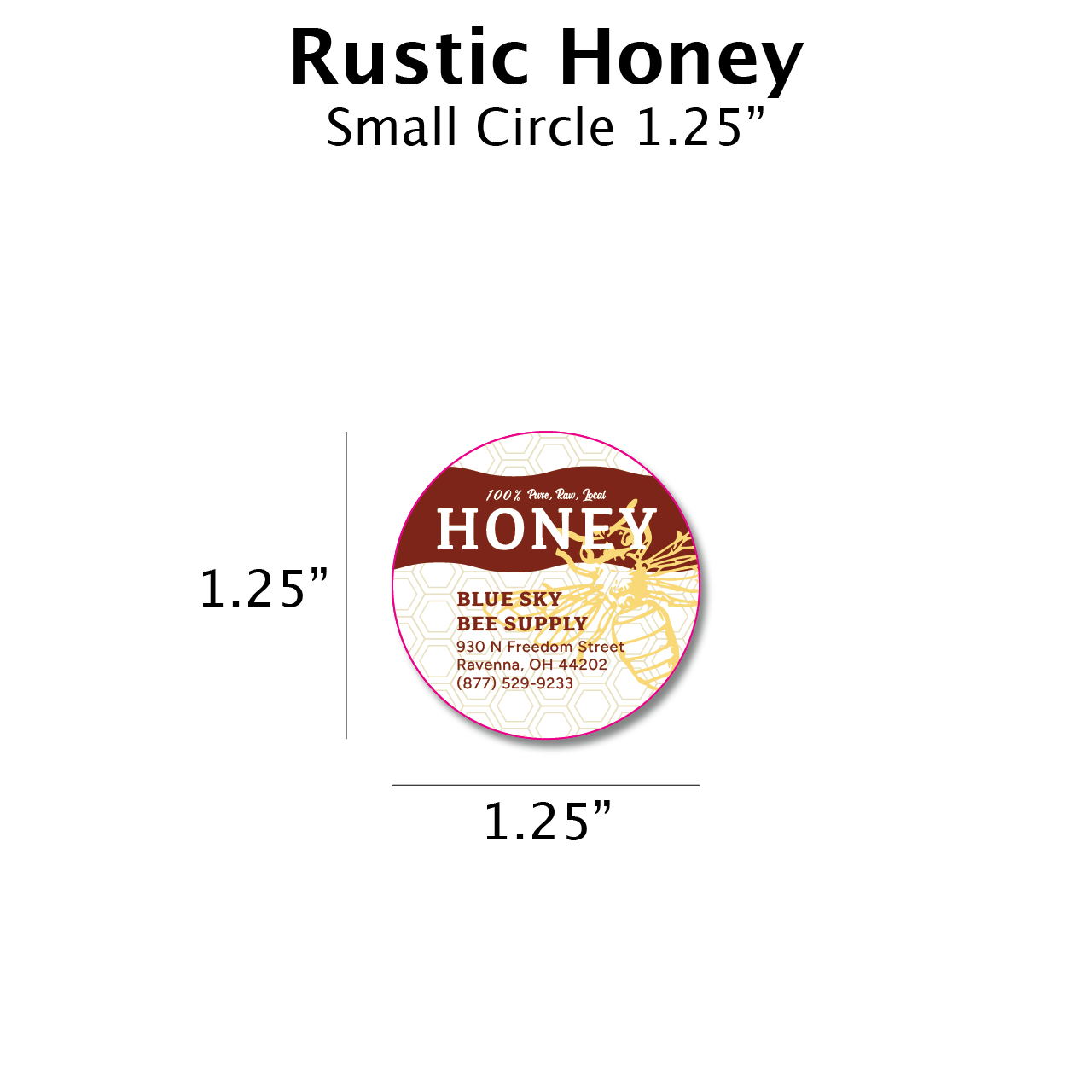 Rustic Honey - Customizable Label Design