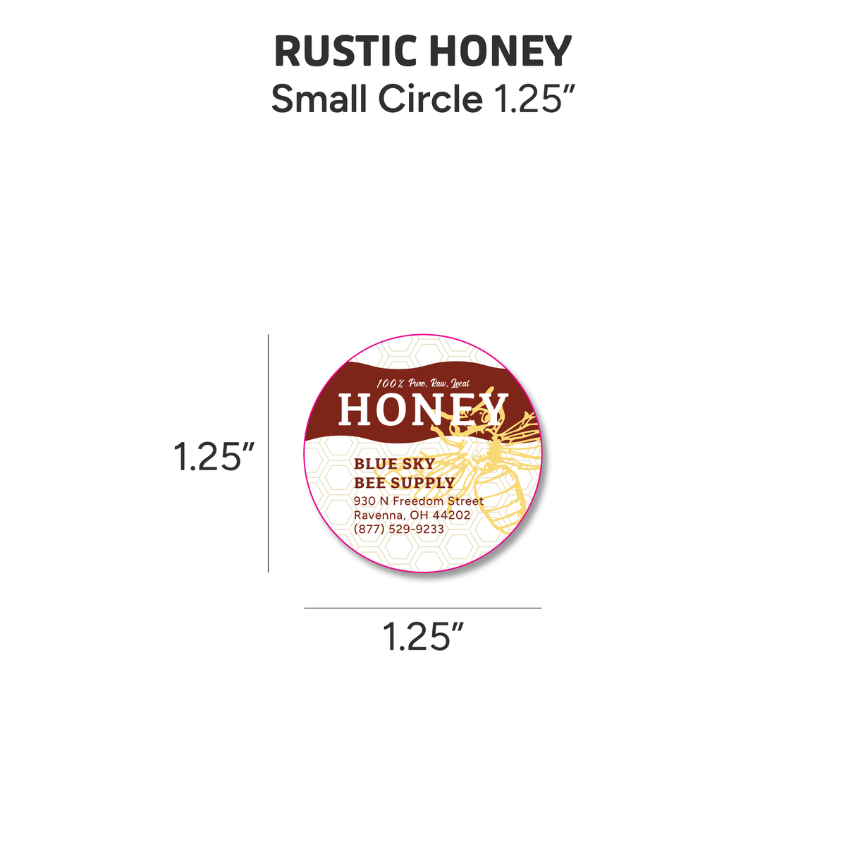 Rustic Honey - Customizable Label Design