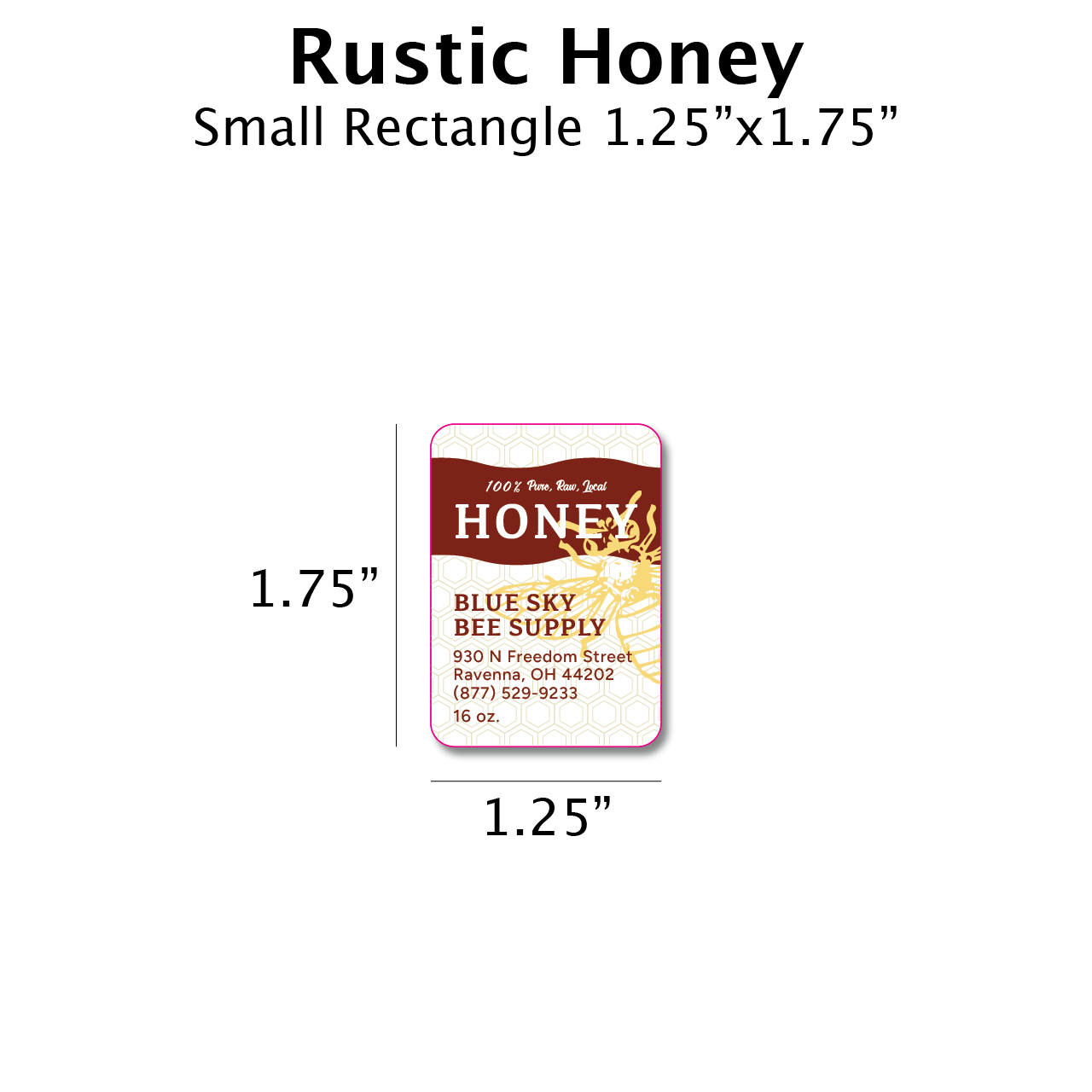 Rustic Honey - Customizable Label Design