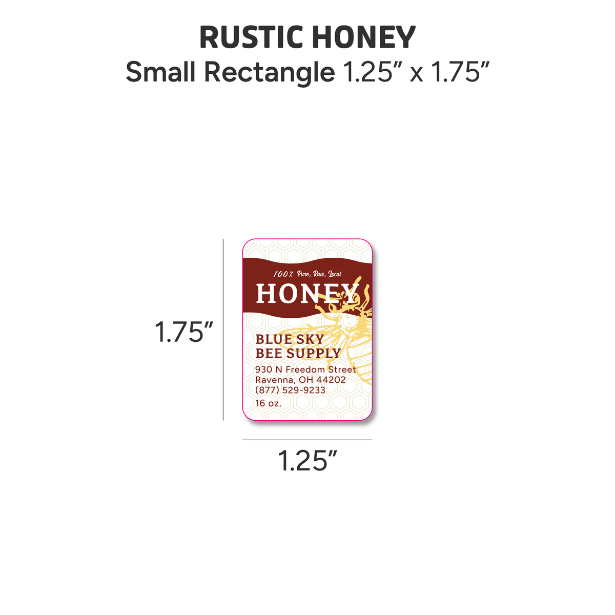 Rustic Honey - Customizable Label Design