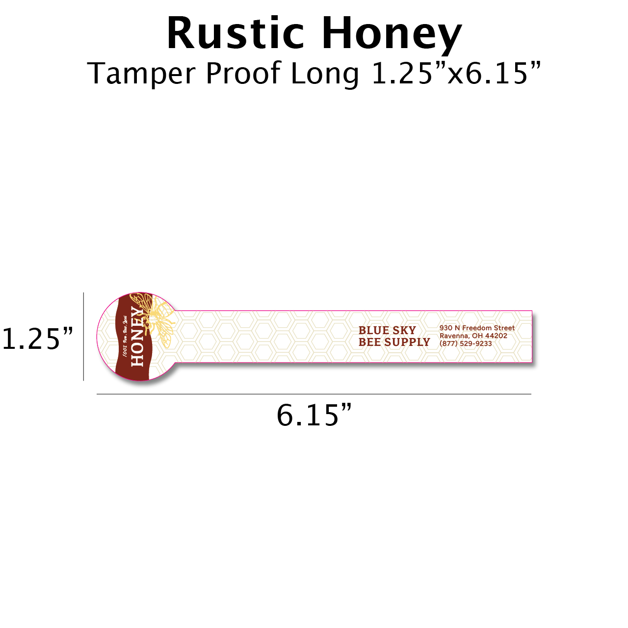 Rustic Honey - Customizable Label Design