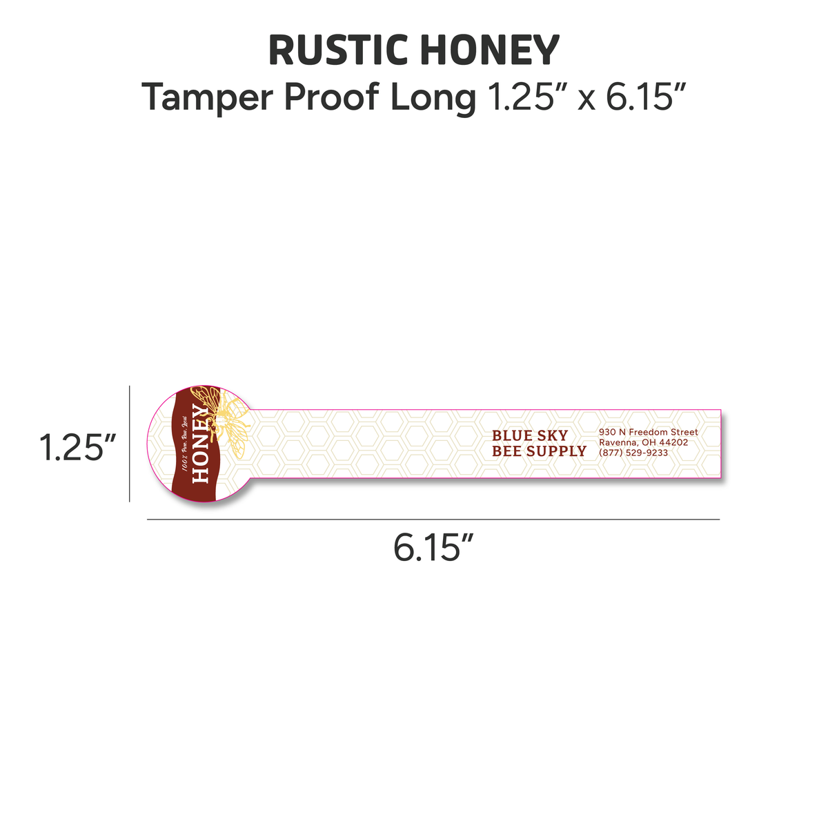 Rustic Honey - Customizable Label Design