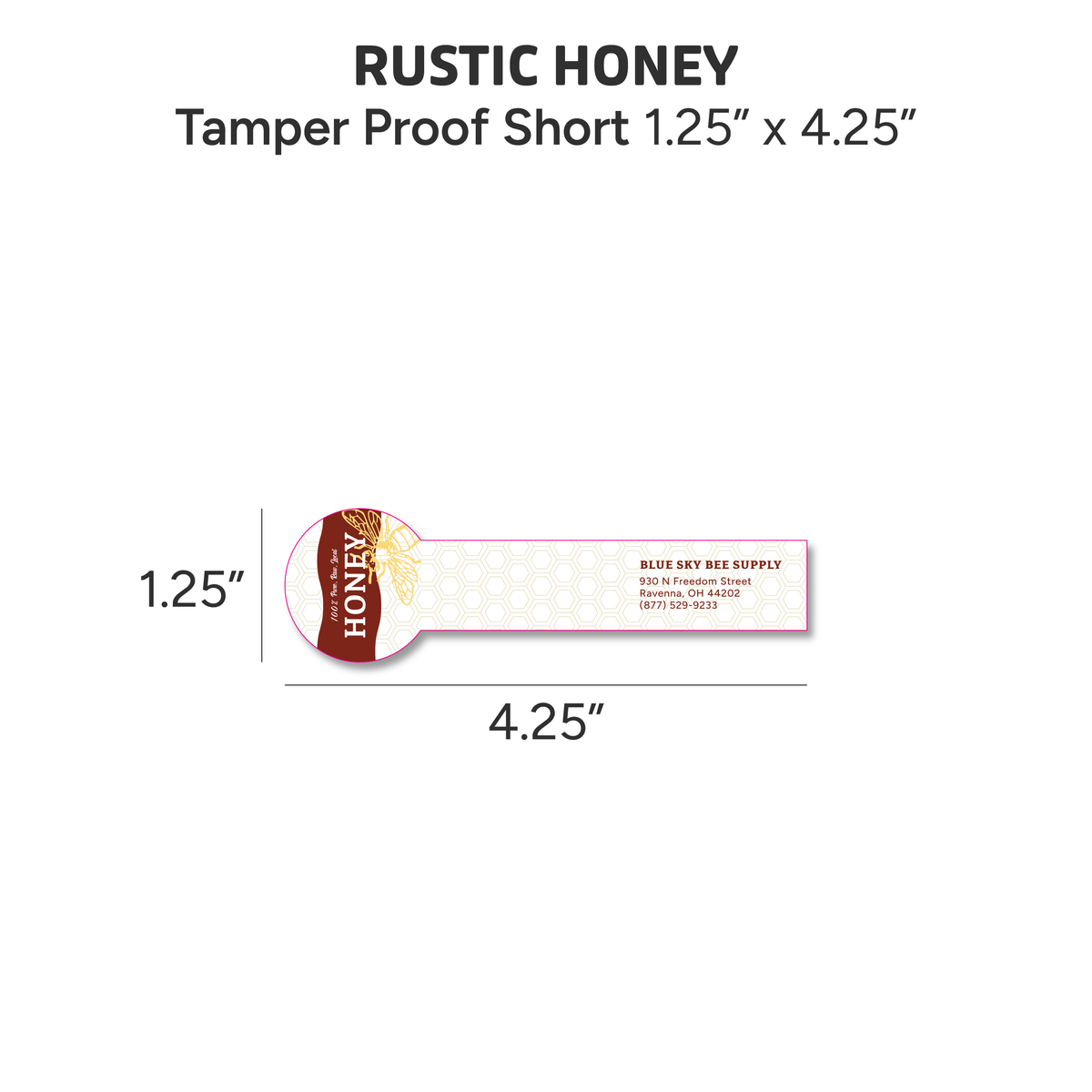 Rustic Honey - Customizable Label Design