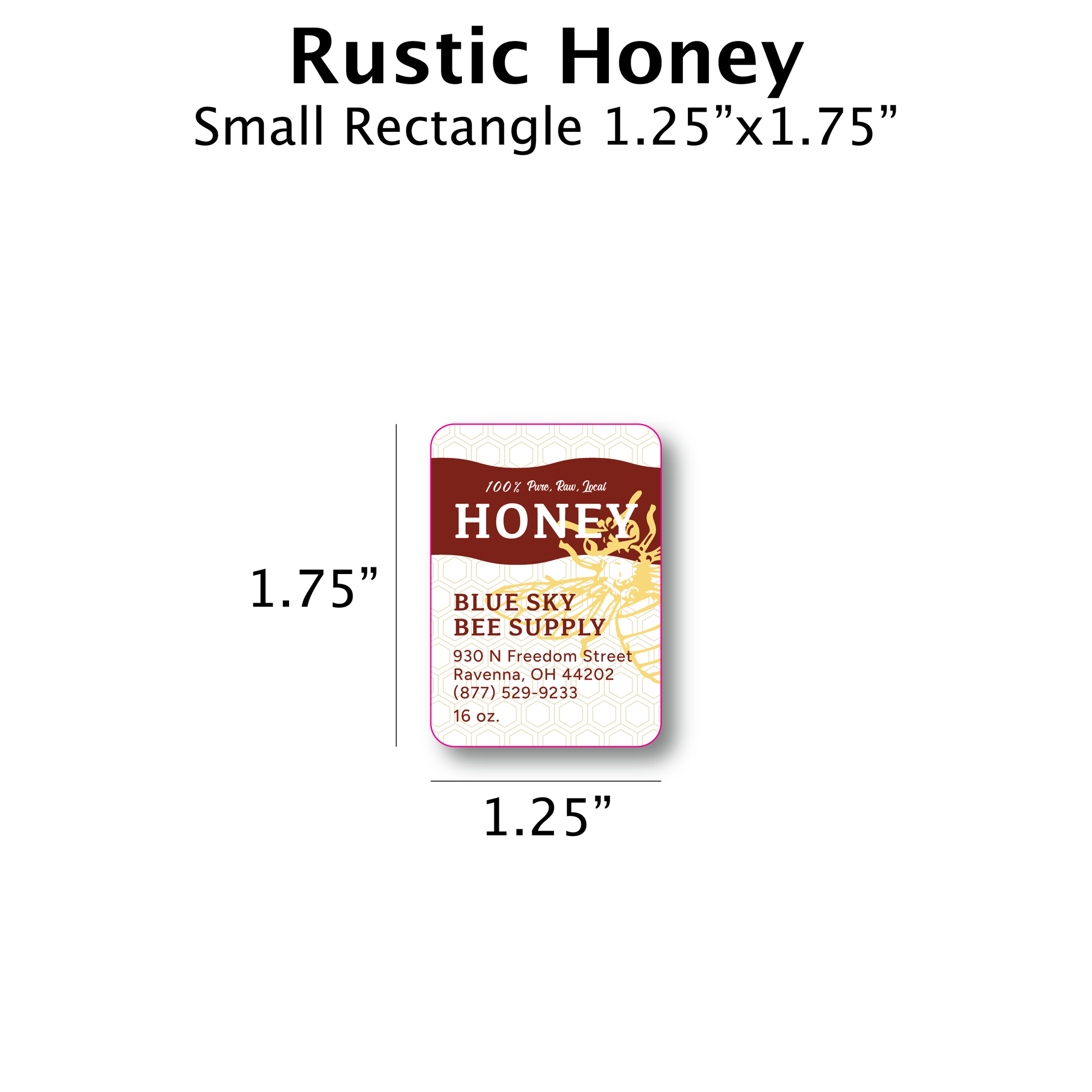 Rustic Honey - Customizable Label Design