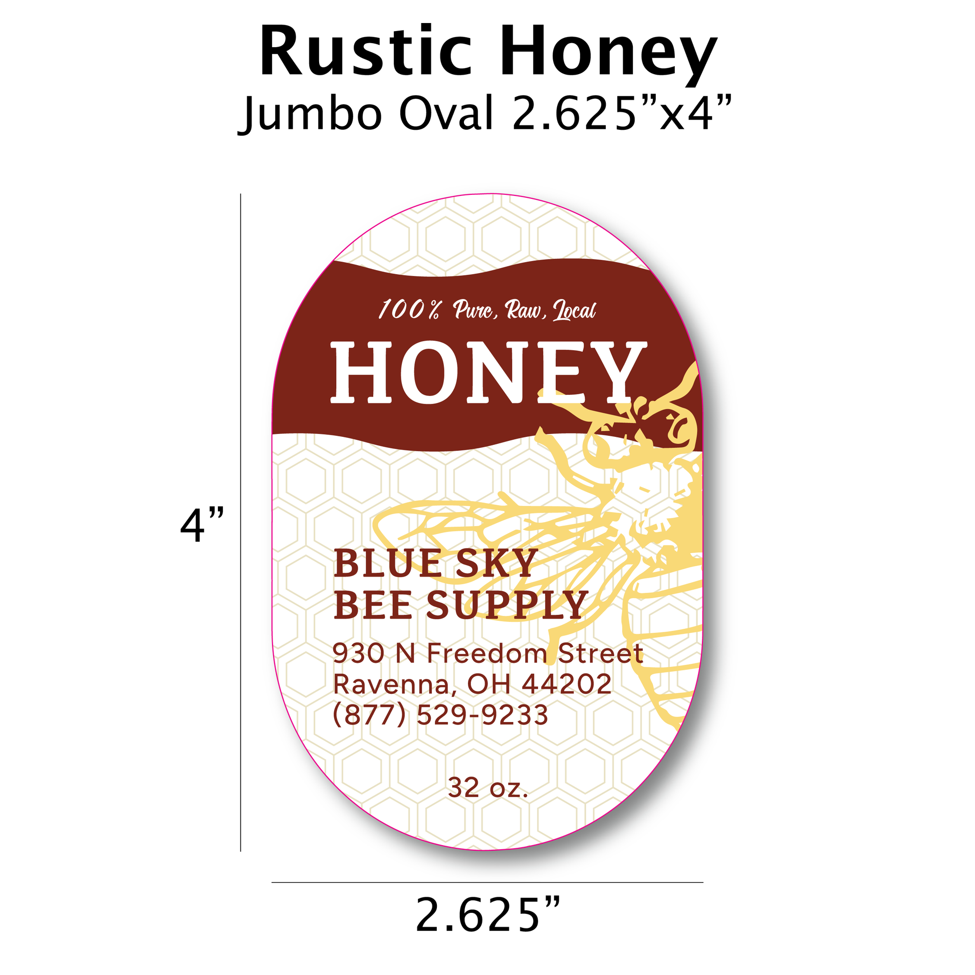 Rustic Honey - Customizable Label Design