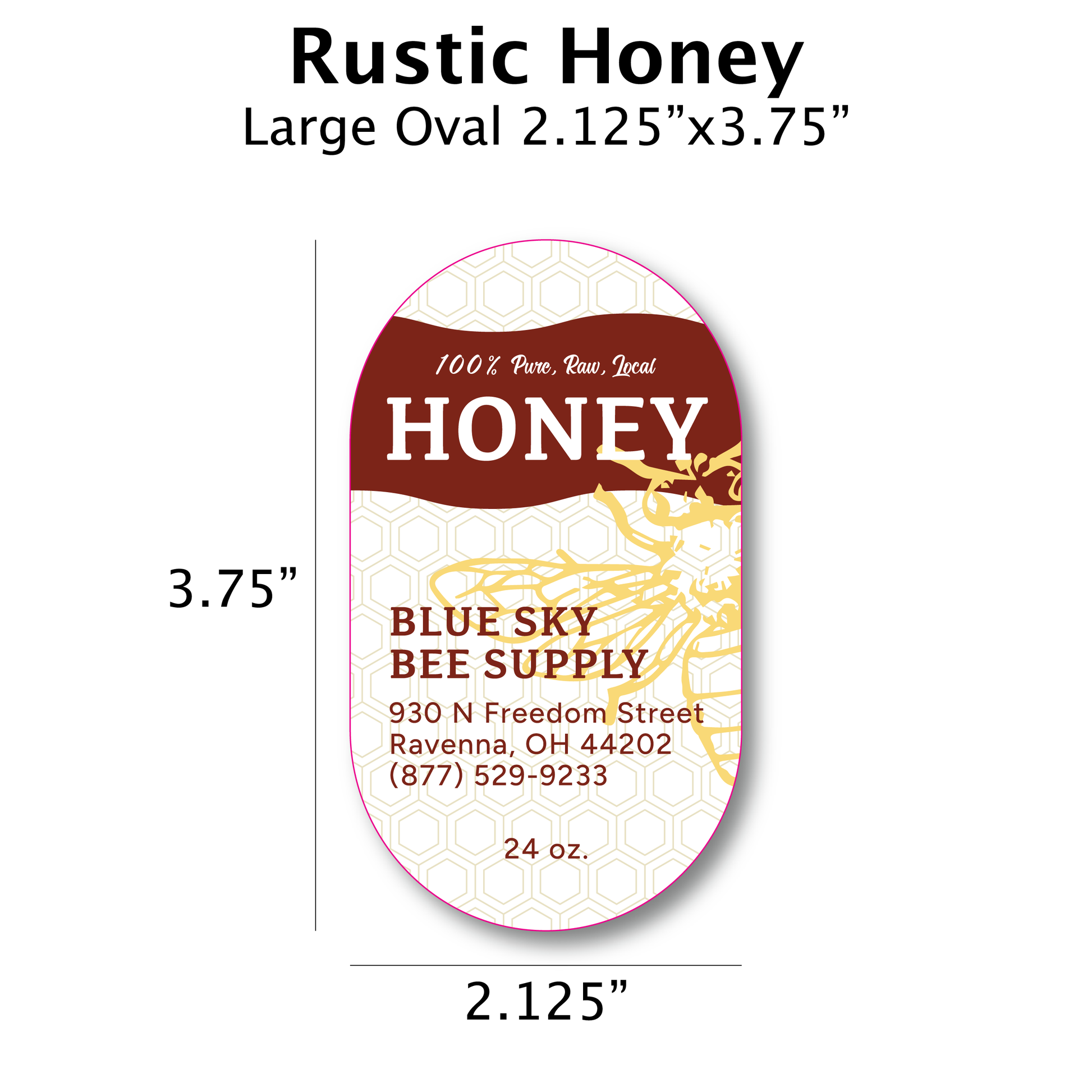 Rustic Honey - Customizable Label Design
