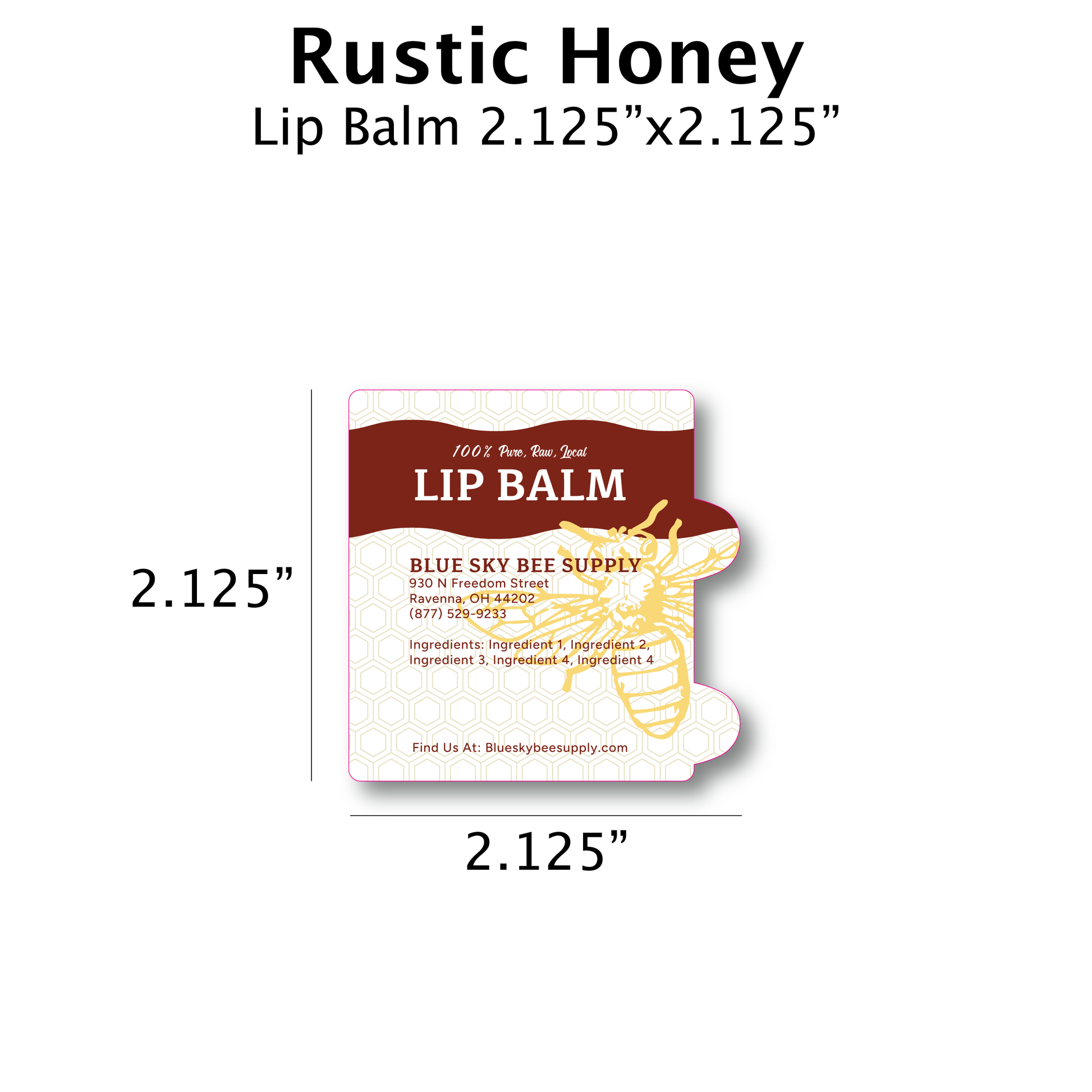 Rustic Honey - Customizable Label Design