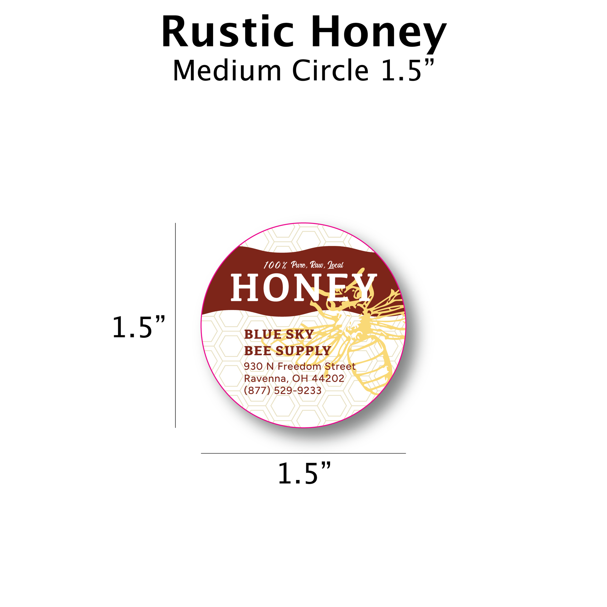Rustic Honey - Customizable Label Design