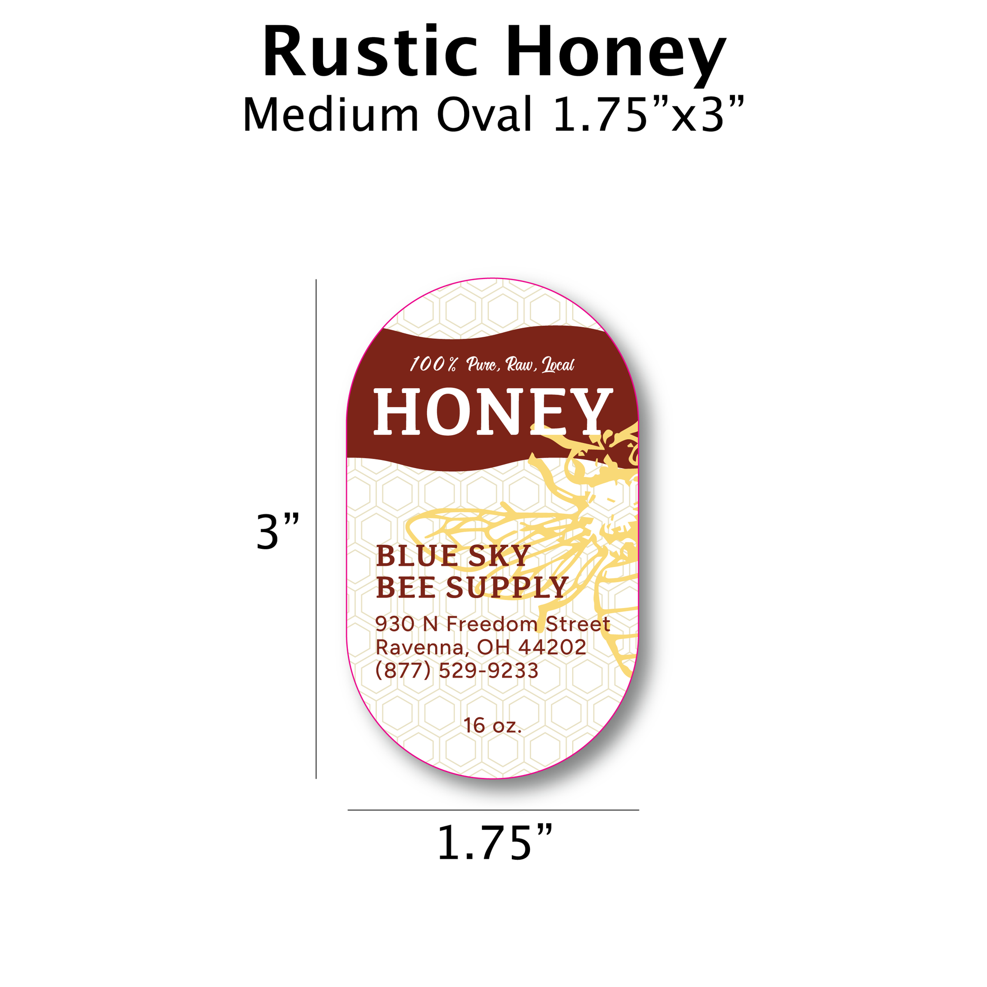 Rustic Honey - Customizable Label Design