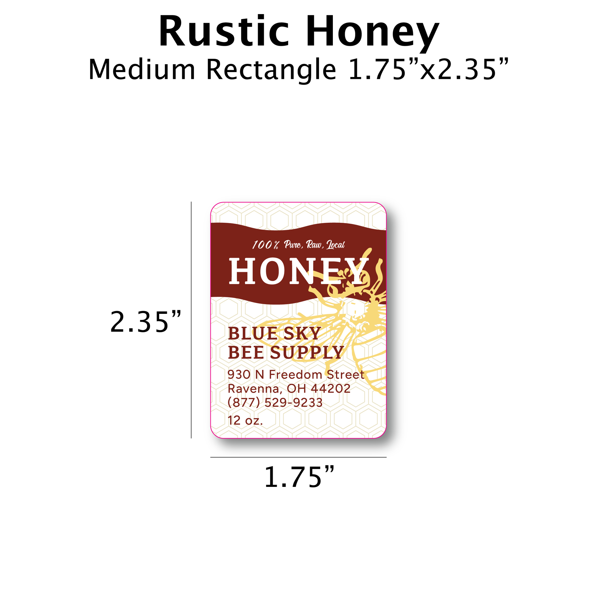 Rustic Honey - Customizable Label Design