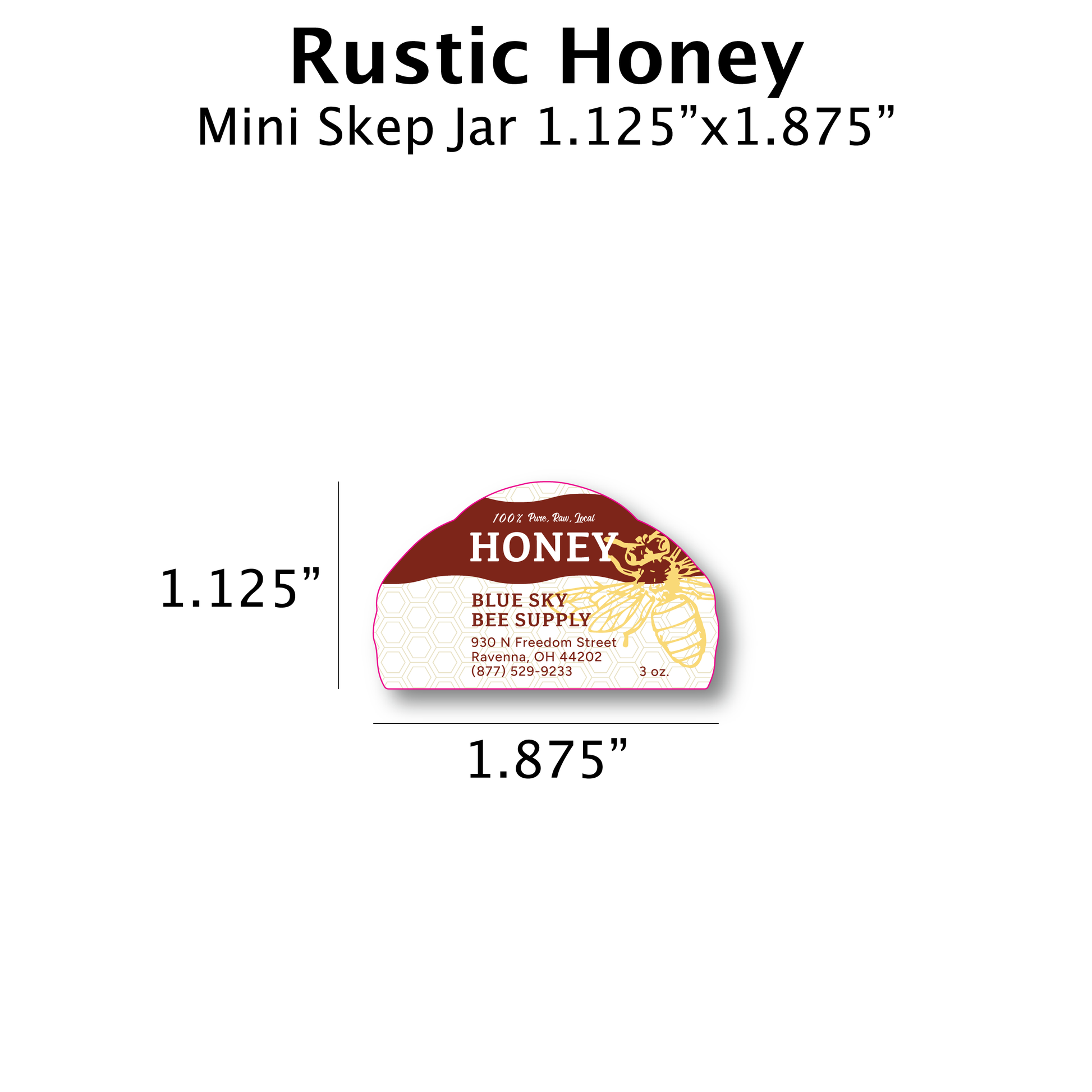 Rustic Honey - Customizable Label Design