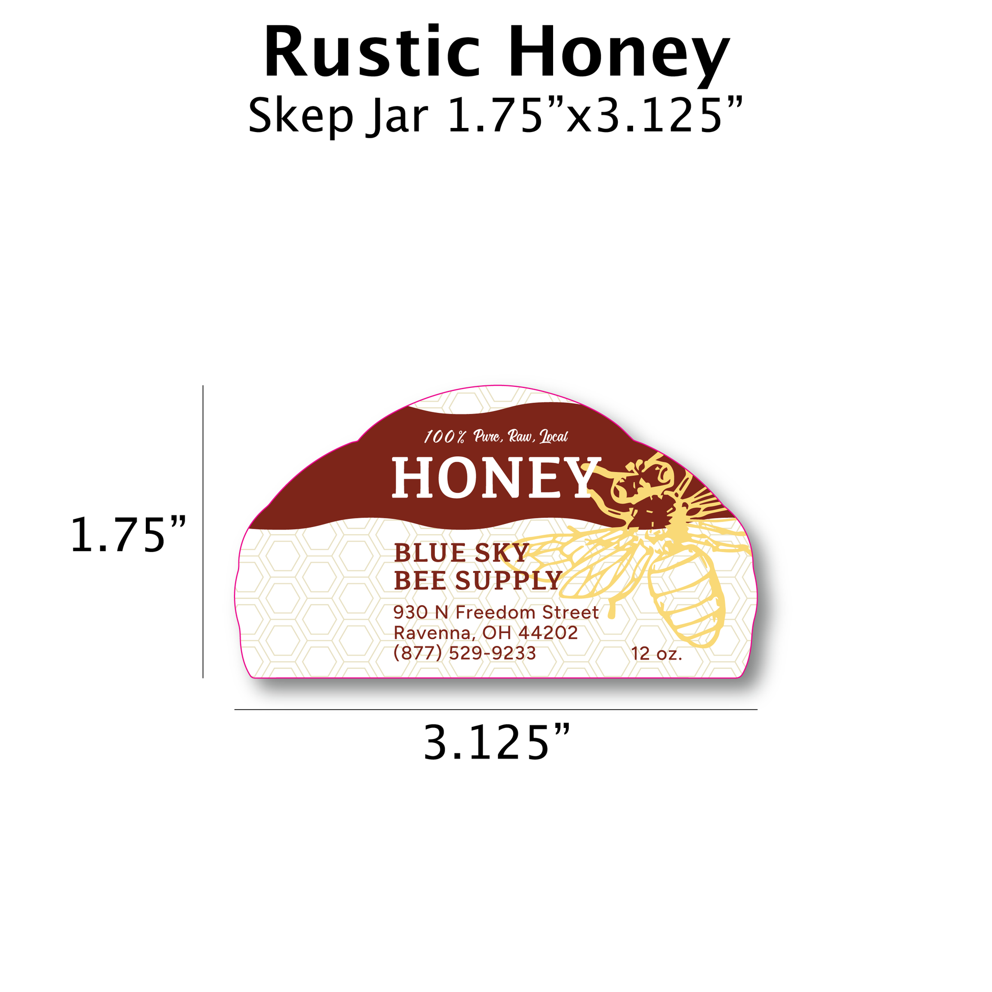Rustic Honey - Customizable Label Design