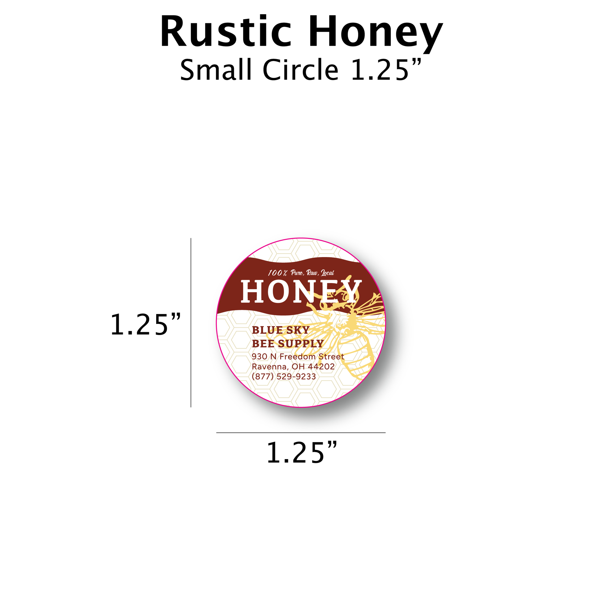 Rustic Honey - Customizable Label Design