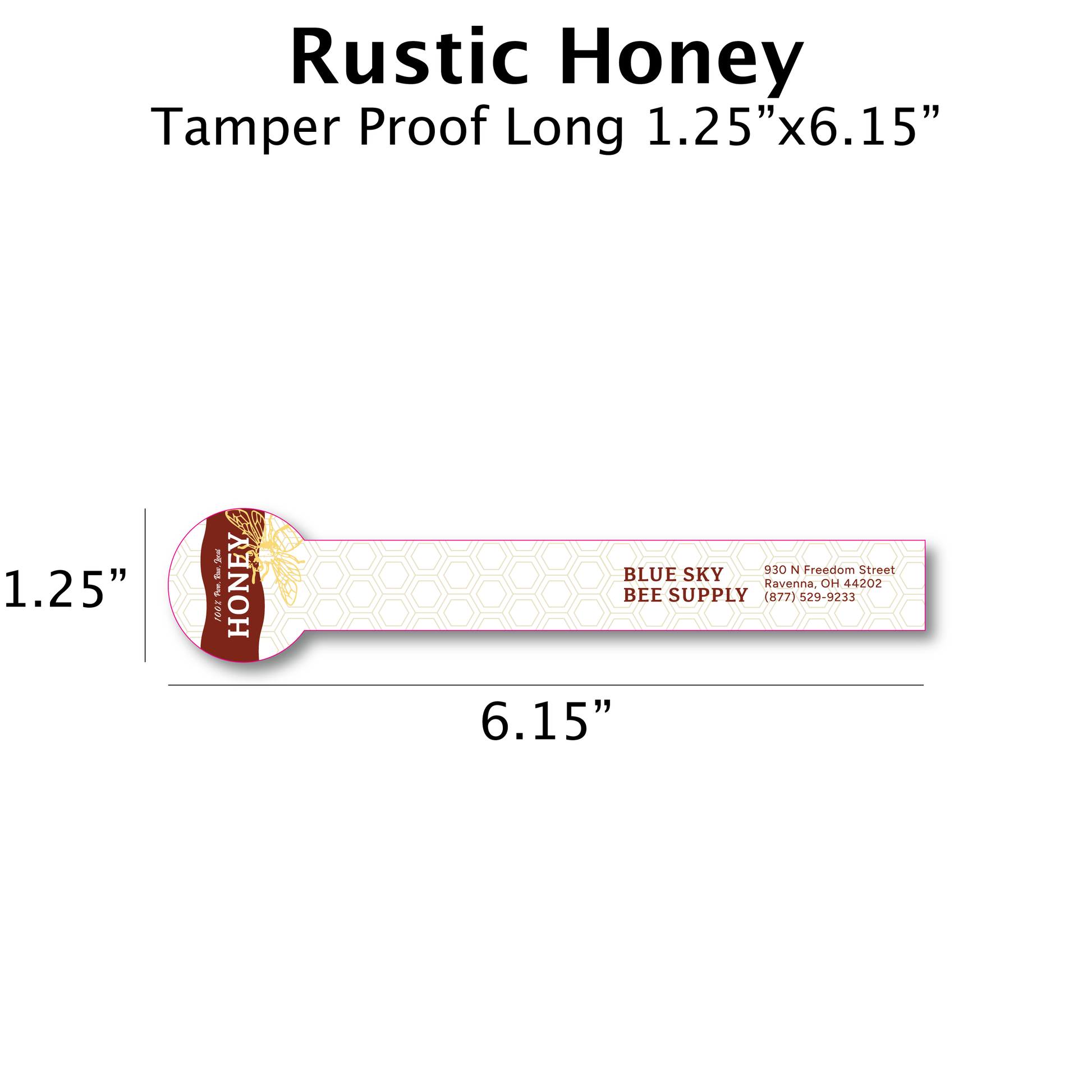 Rustic Honey - Customizable Label Design