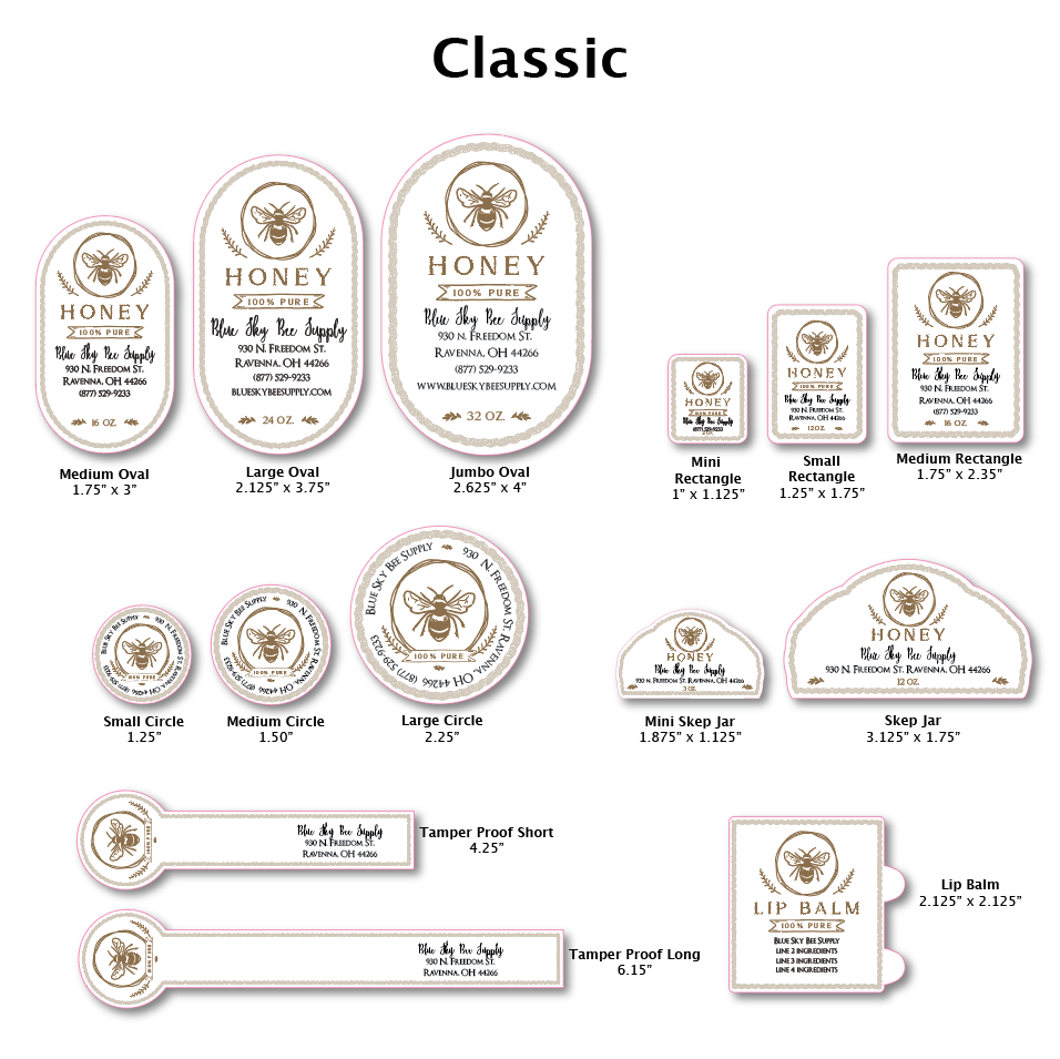 Classic - Customizable Label Design