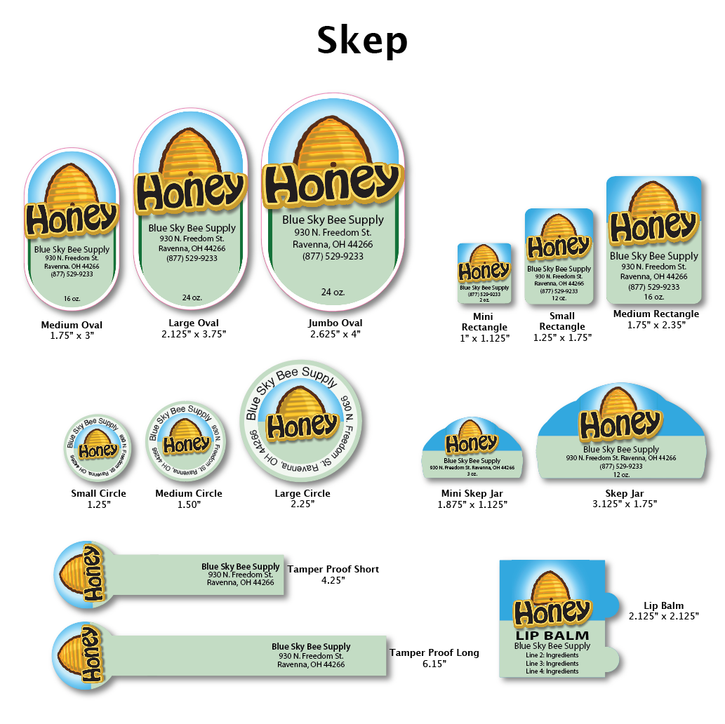 Skep - Customizable Label Design