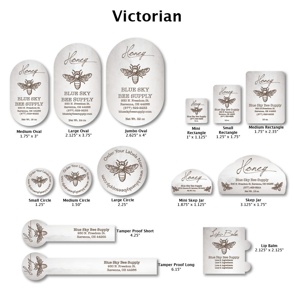 Victorian - Customizable Label Design