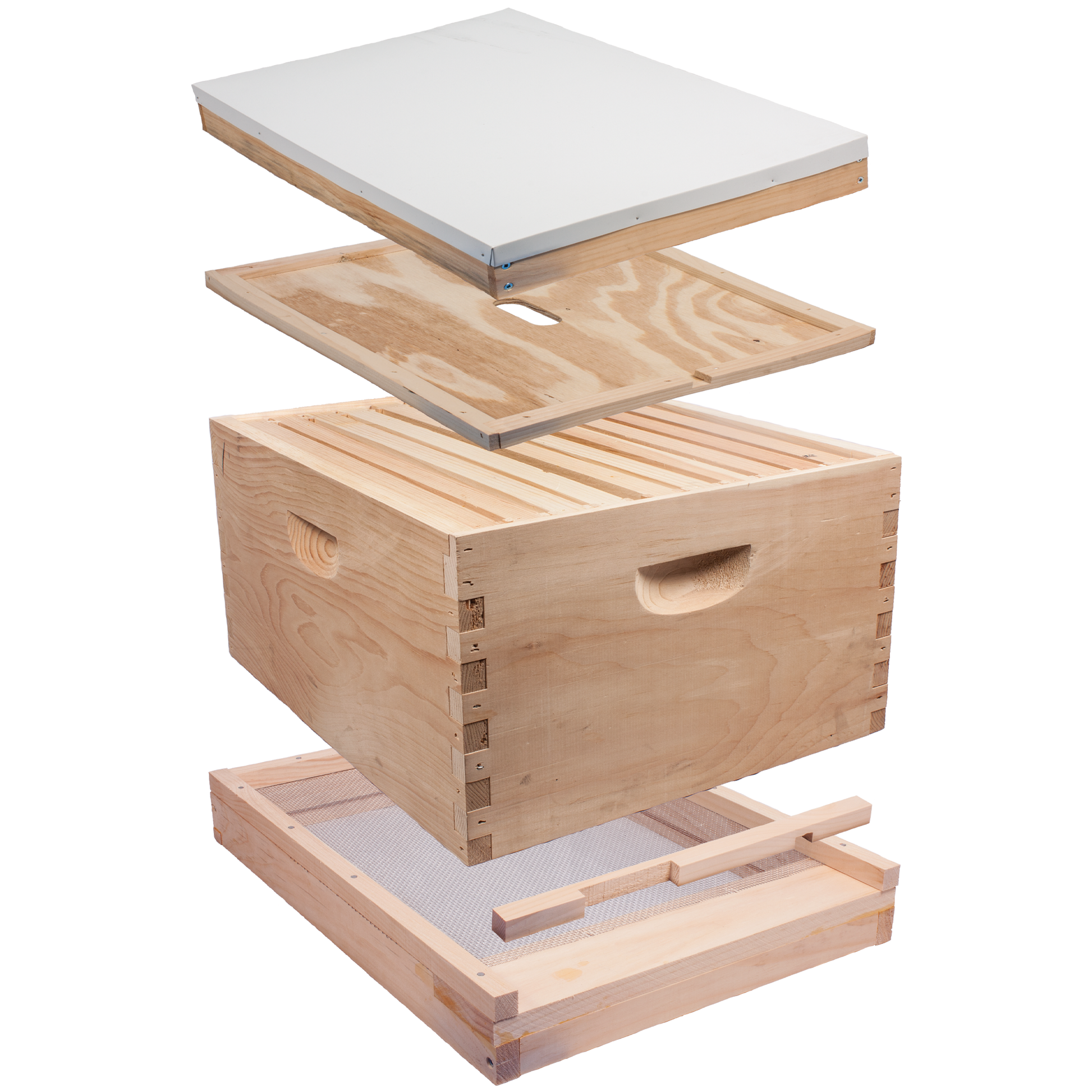 10 Frame WOOD Deep HIVE KIT (Boxes and Frames are Unassembled) (Choose Kit w/1 Box or 2) [HKIT-10-1 / HKIT-10-2]