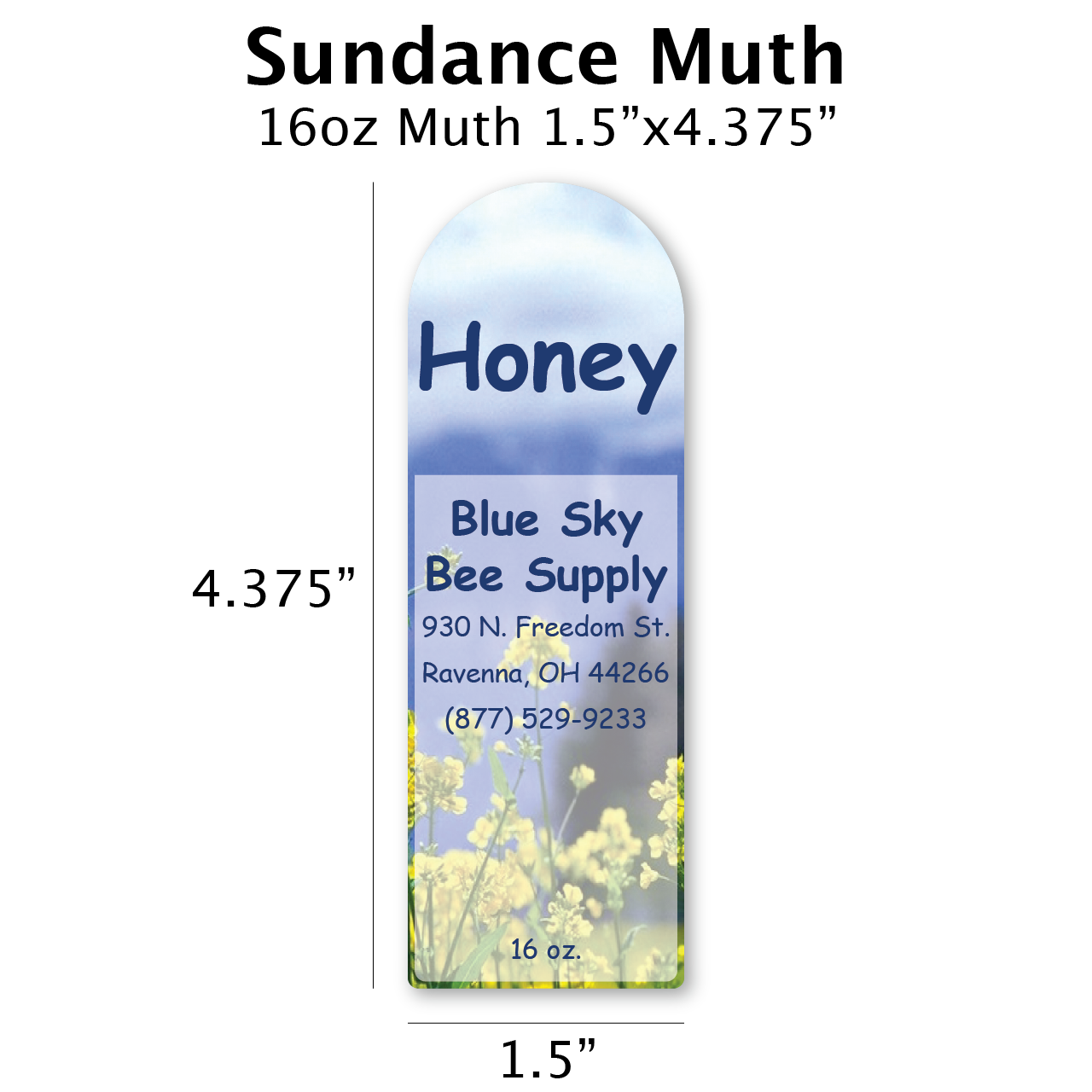 Sundance - Customizable Muth Jar Labels