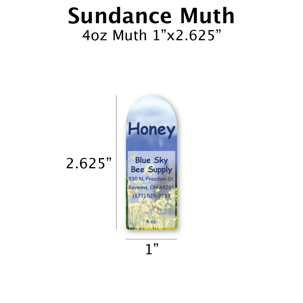 Sundance - Customizable Muth Jar Labels