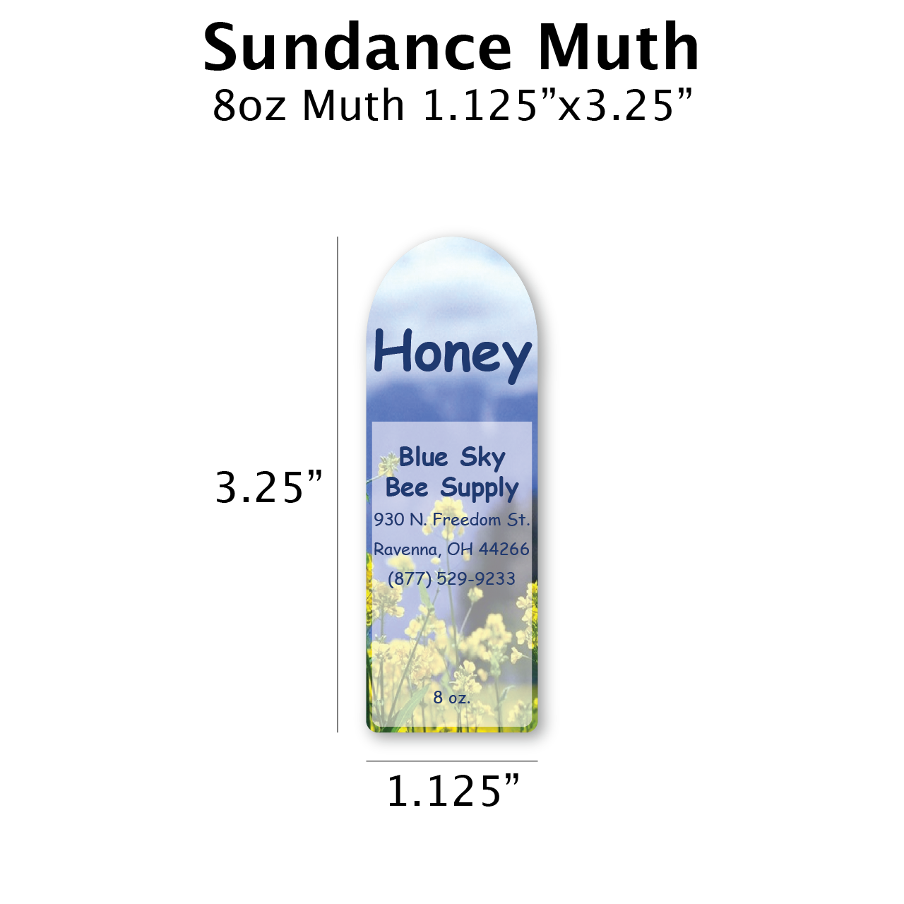 Sundance - Customizable Muth Jar Labels