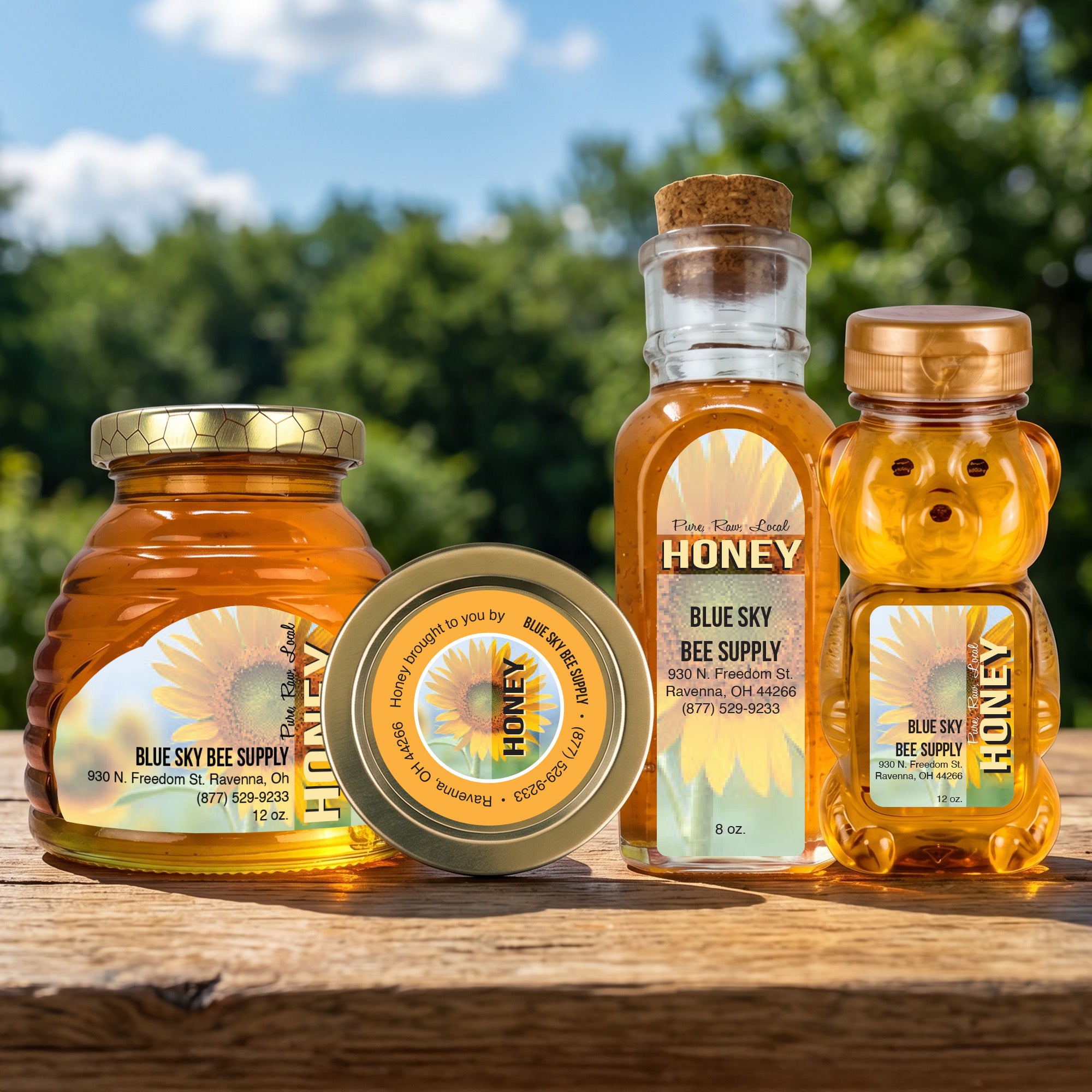 Sunflower - Customizable label Design