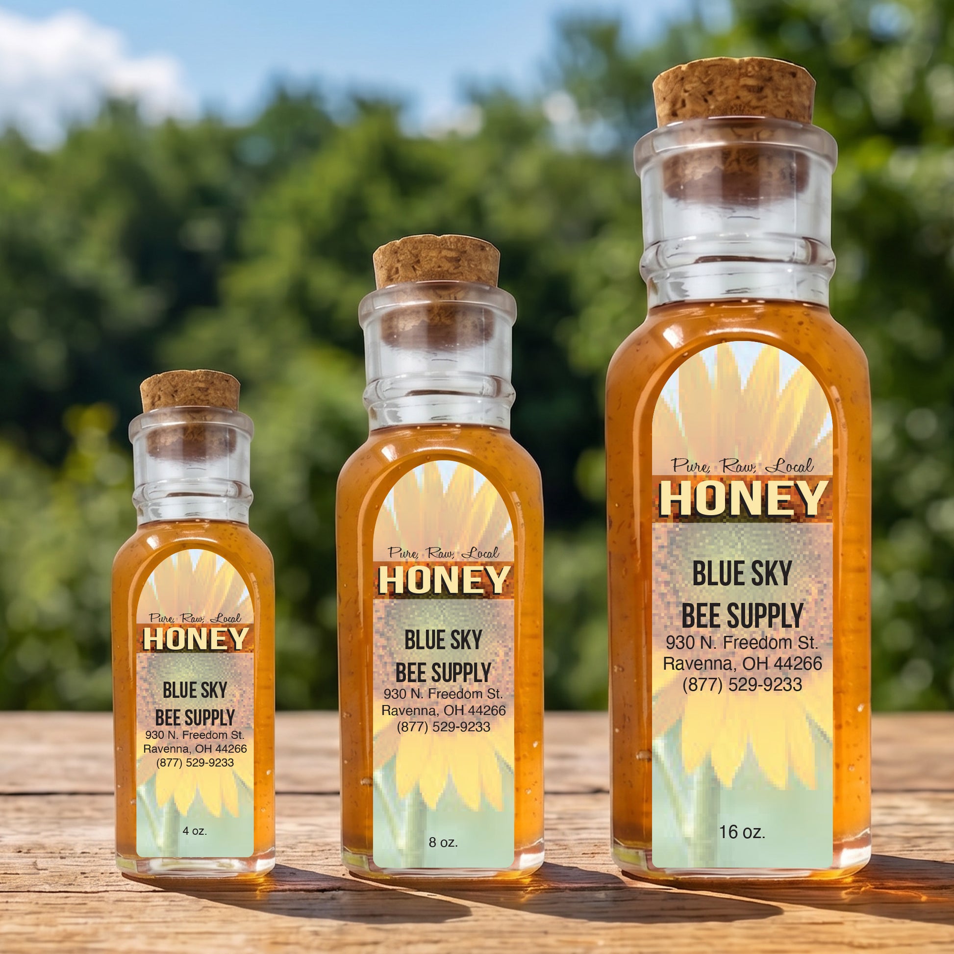 Sunflower - Customizable Muth Jar Labels