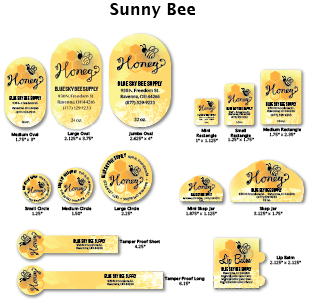 Sunny Bee - Customizable Label Design