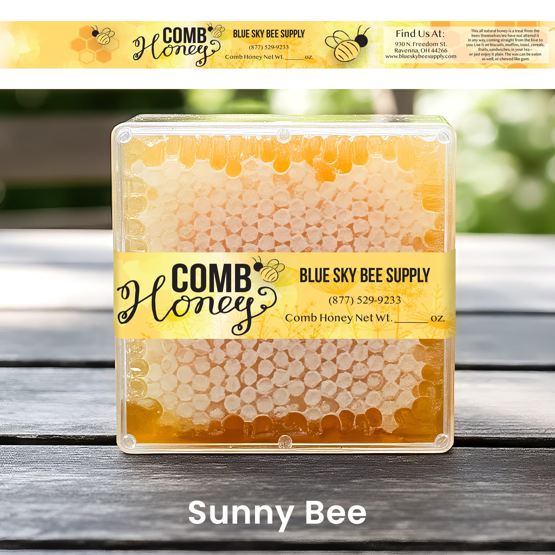 Customizable Full Size Cut Comb Box Labels (100 count)