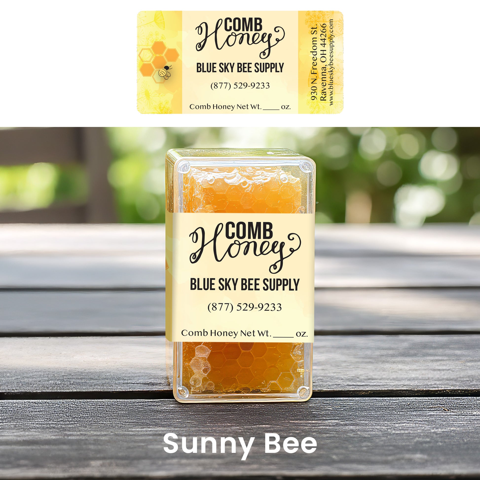 Customizable Half Size Cut Comb Box Labels (160 count)